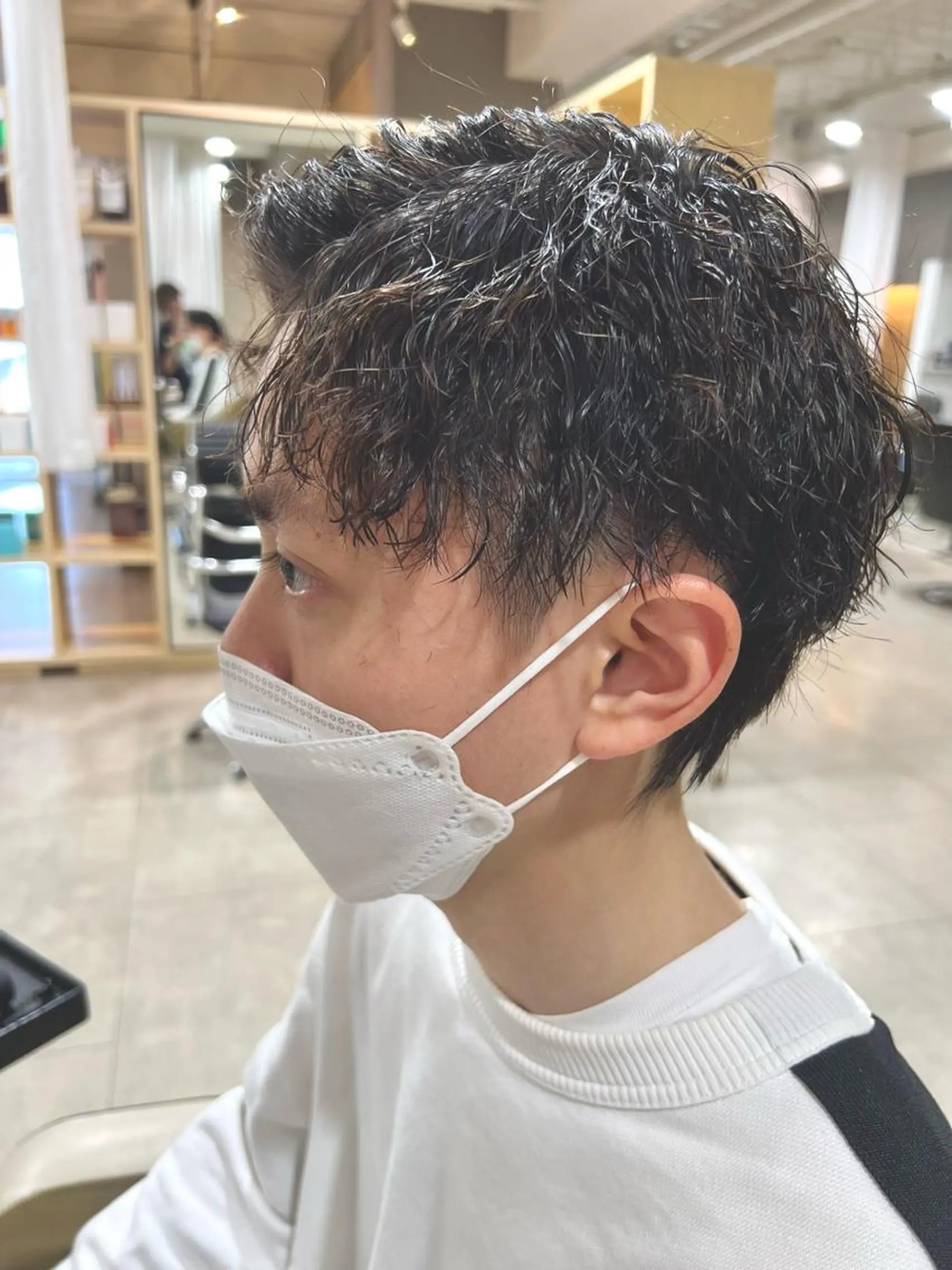 パーマ メンズ メンズパーマ 心斎橋バレイヤージュ 小林勝貴のヘアスタイル