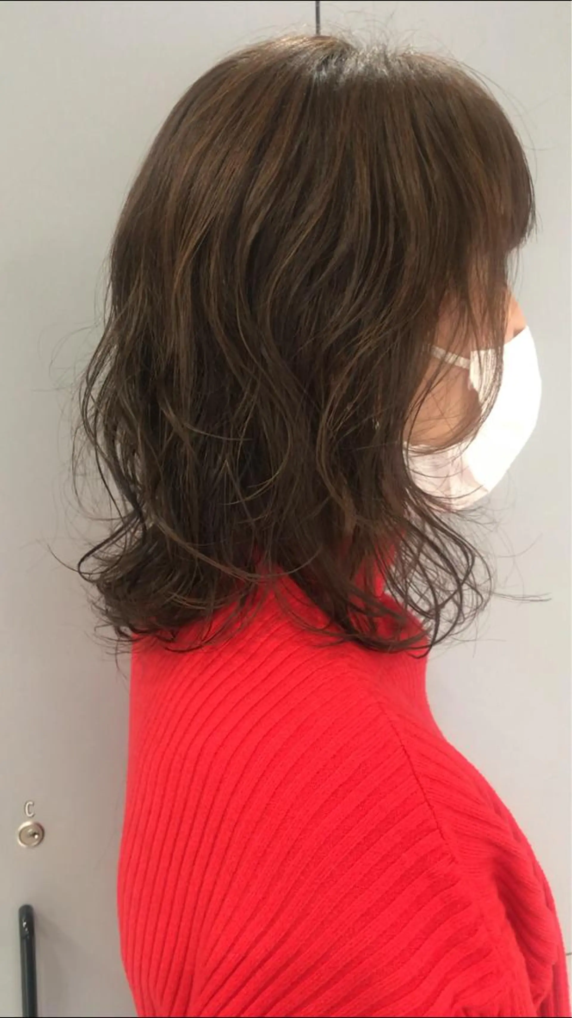 ミディアム カラー パーマ ニュアンスヘア☆樋口 希世☆のヘアスタイル