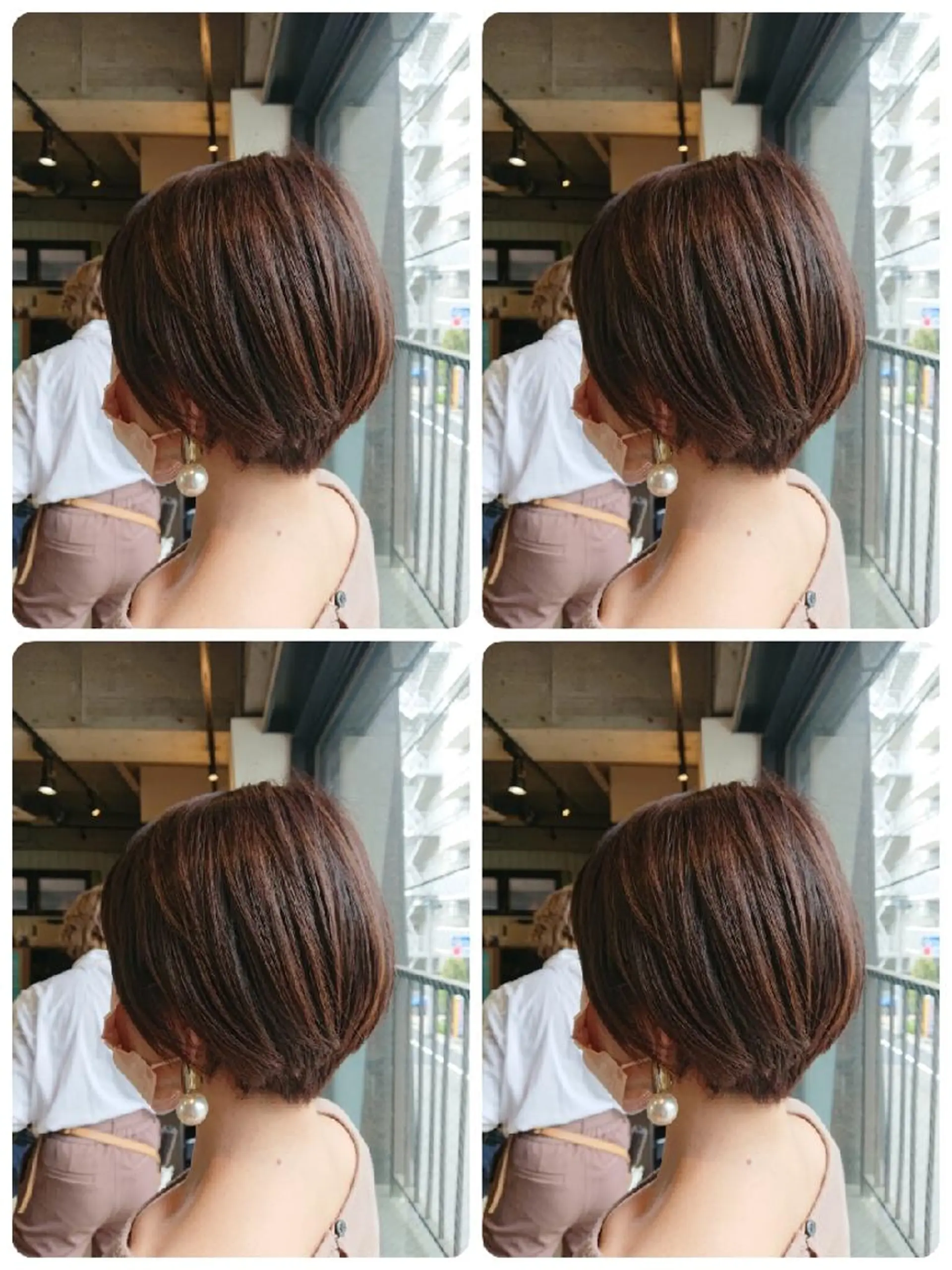 ショート カラー alushe 岡 陽子のヘアスタイル