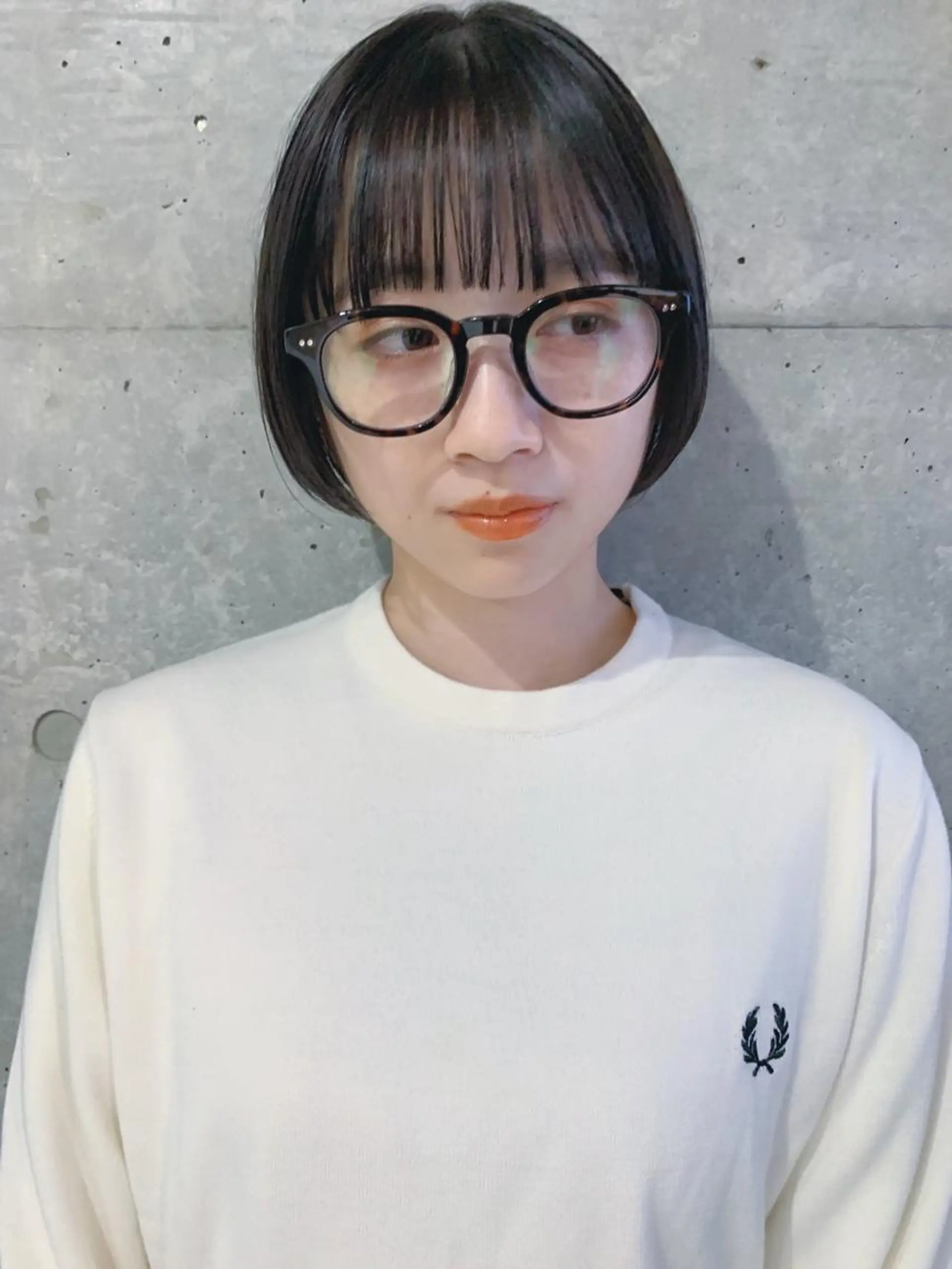 ショート カラー ボブパーマコテ巻き風 パーマNo1深江秀平のヘアスタイル