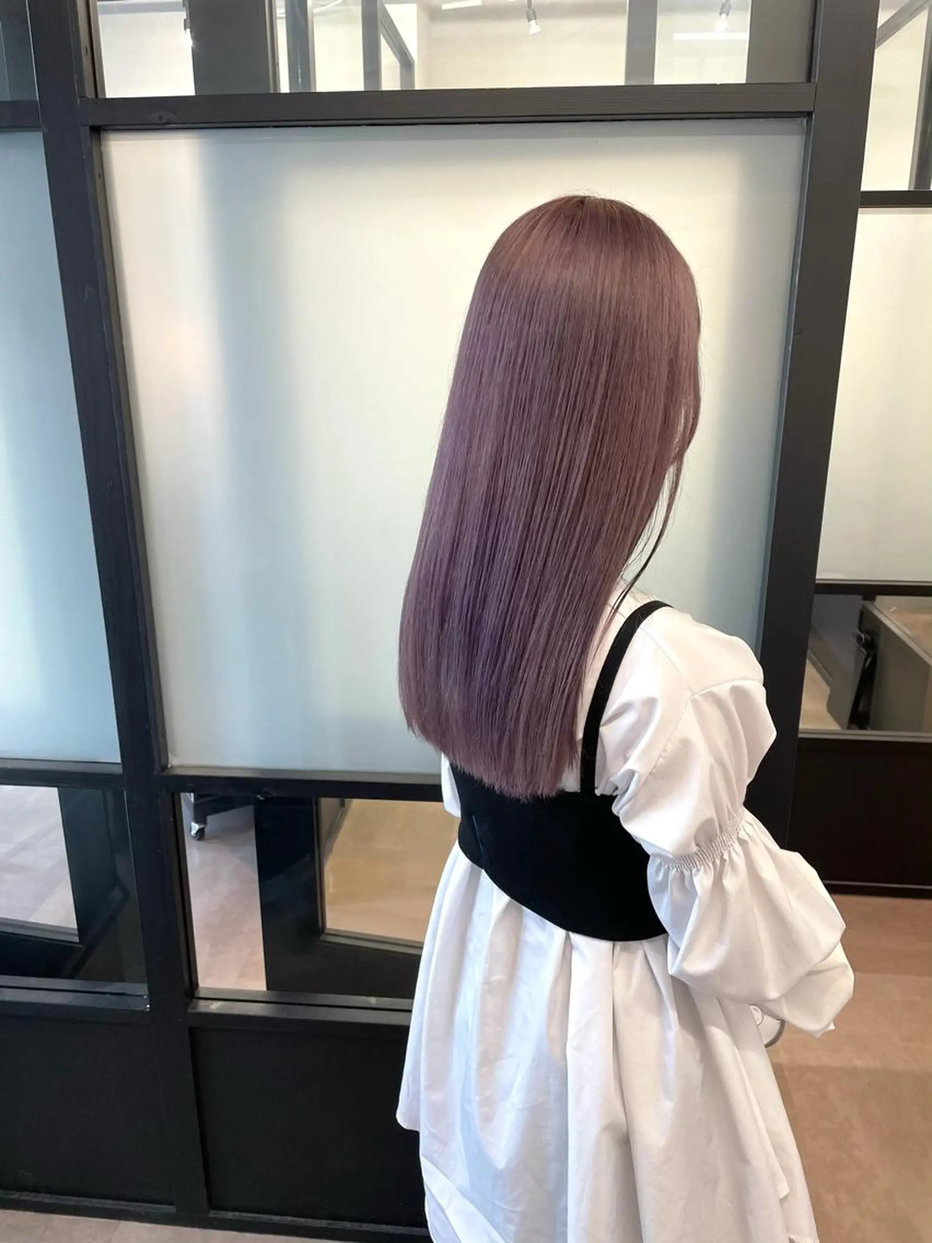 カラー ラベンダーカラー storiiz所属・本田大輝top designerのヘアスタイル