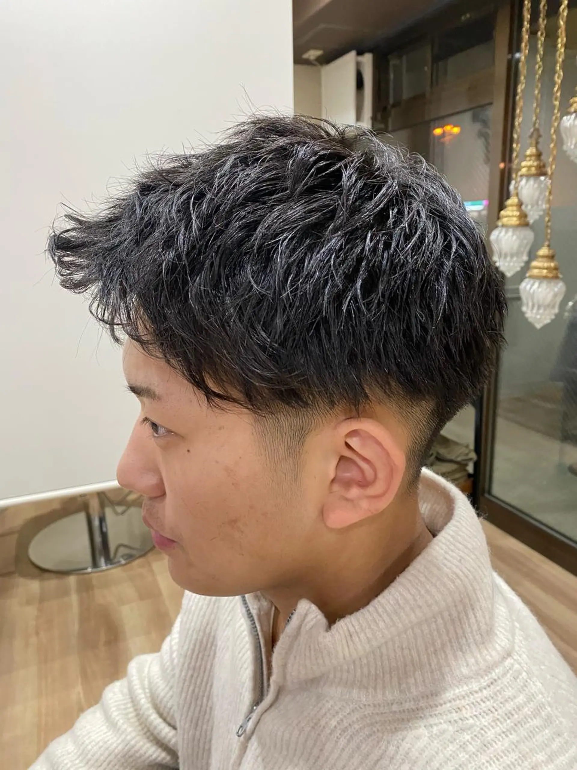 メンズ アップバング 刈り上げ カット ZEEN所属・東田 恋のヘアスタイル