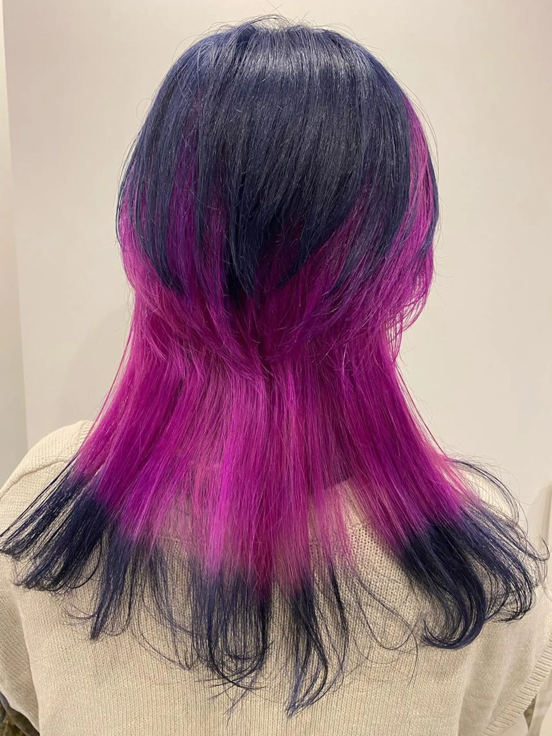 ロング カラー ハイライト/ブリーチ バレイヤージュ関佳祐のヘアスタイル