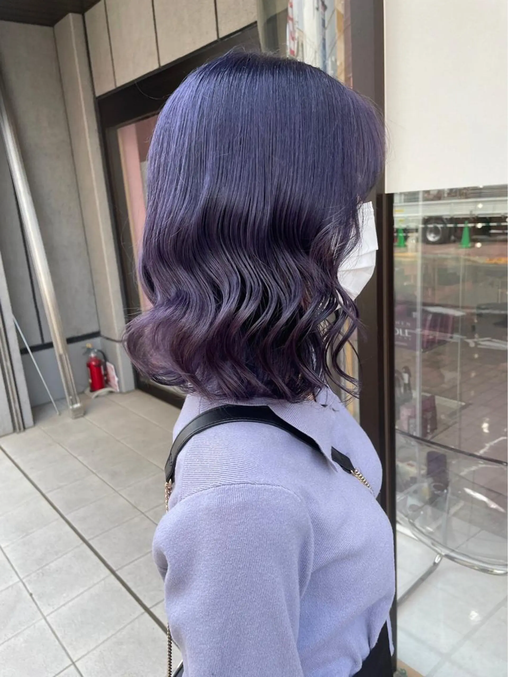 ミディアム カラー ミディアムパーマ ブリーチ ハイトーンカラー メンズ特化/パーマ/ 骨格矯正カット/真人のヘアスタイル