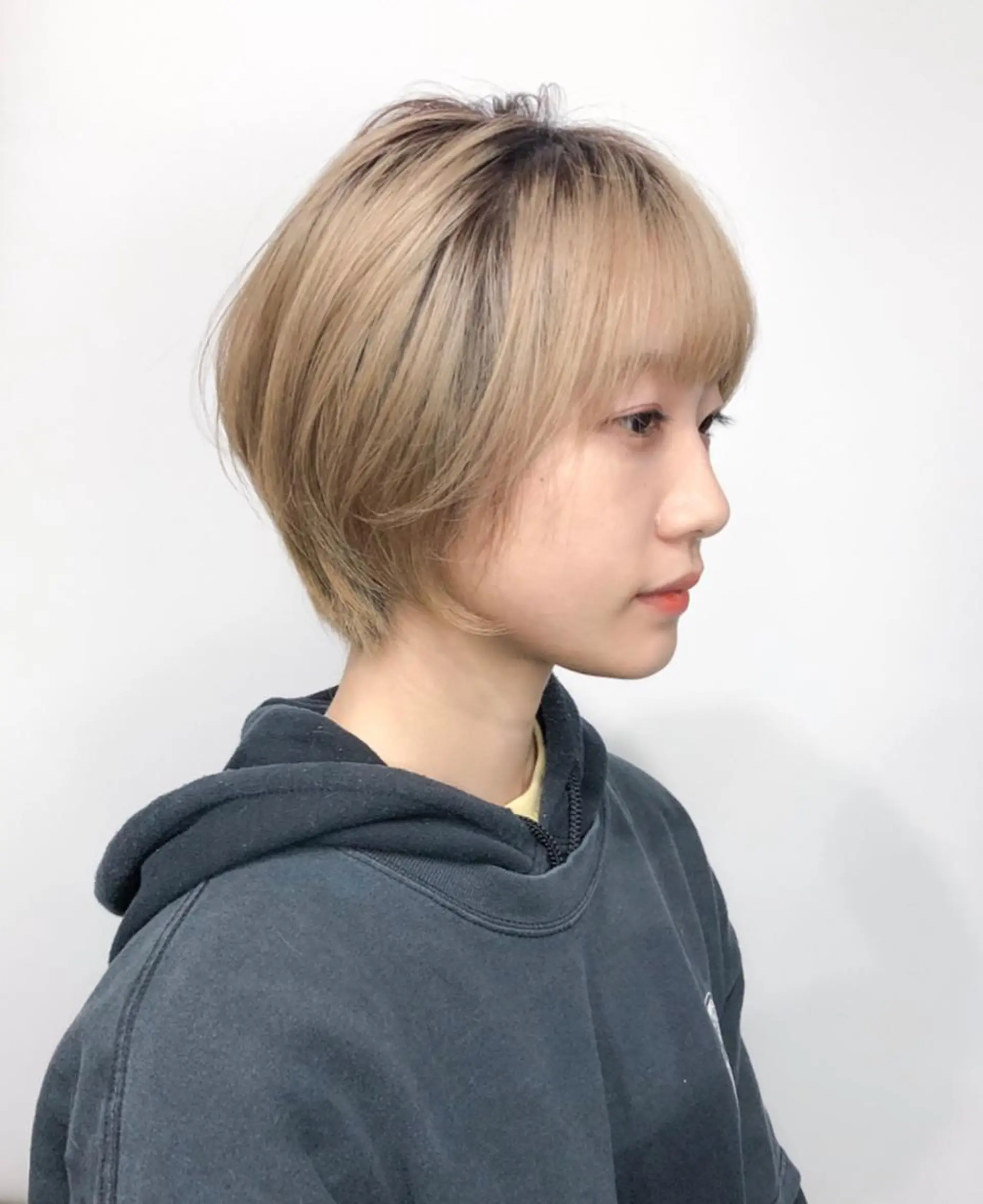 ショート 丸みショート ショートヘア サイドバング 北條 優輝のヘアスタイル