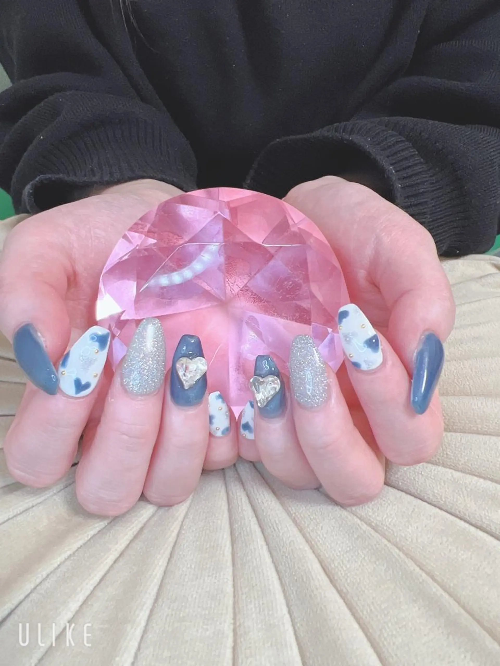 ネイル アートネイル フラッシュネイル ジェルネイル マグネットネイル ストーンネイル Toujours所属・山崎 美姫のネイルデザイン