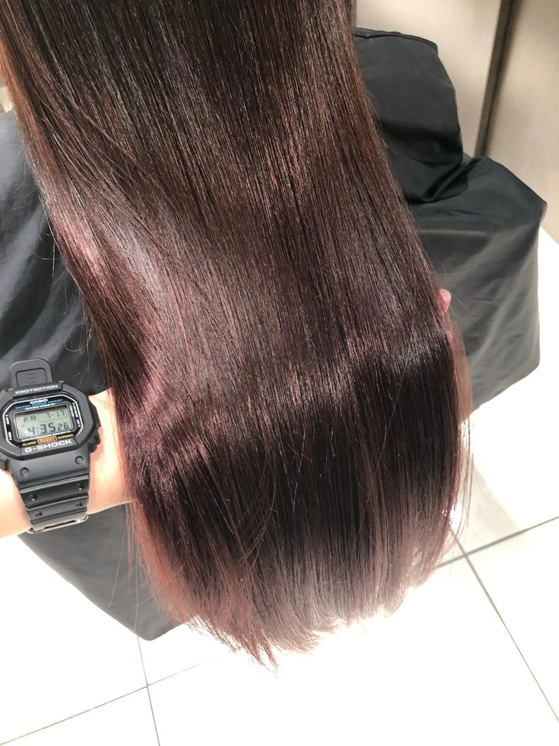 ロング カラー ピンクカラー ピンクパープル パープルカラー ヘアカラー トリートメント 韓国風ヘア 🇰🇷清水しいなのヘアスタイル