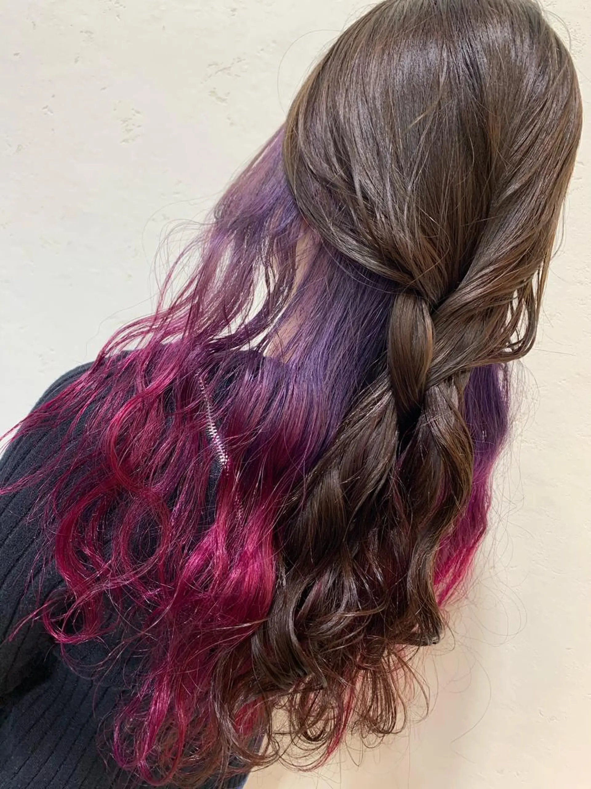 ロング カラー 天野 開のヘアスタイル