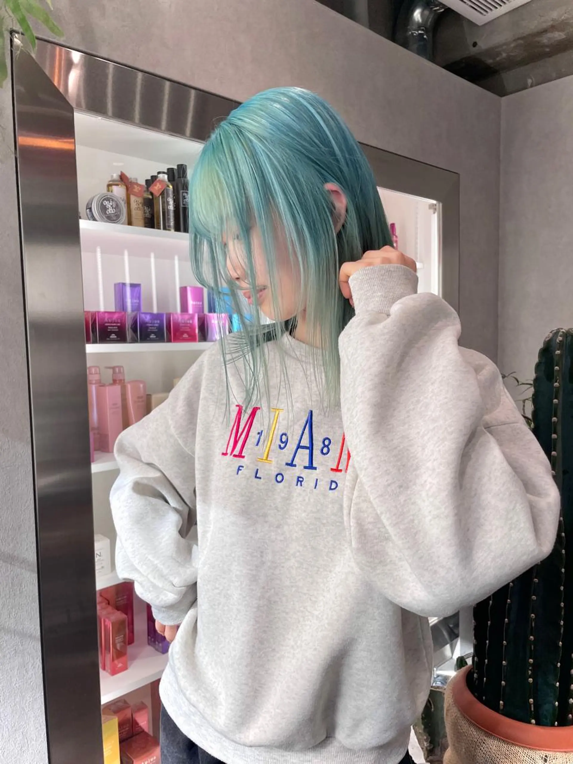 カラー スミレ /メンズ /コーンロウのヘアスタイル