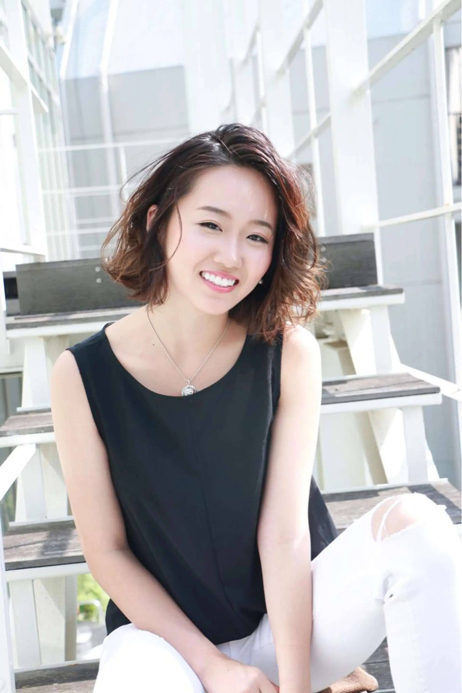 ミディアム パーマ ボブ ヘアカラー トリートメント ヘアセット ✂️似合わせの魔術師 石田一樹✂️のヘアスタイル