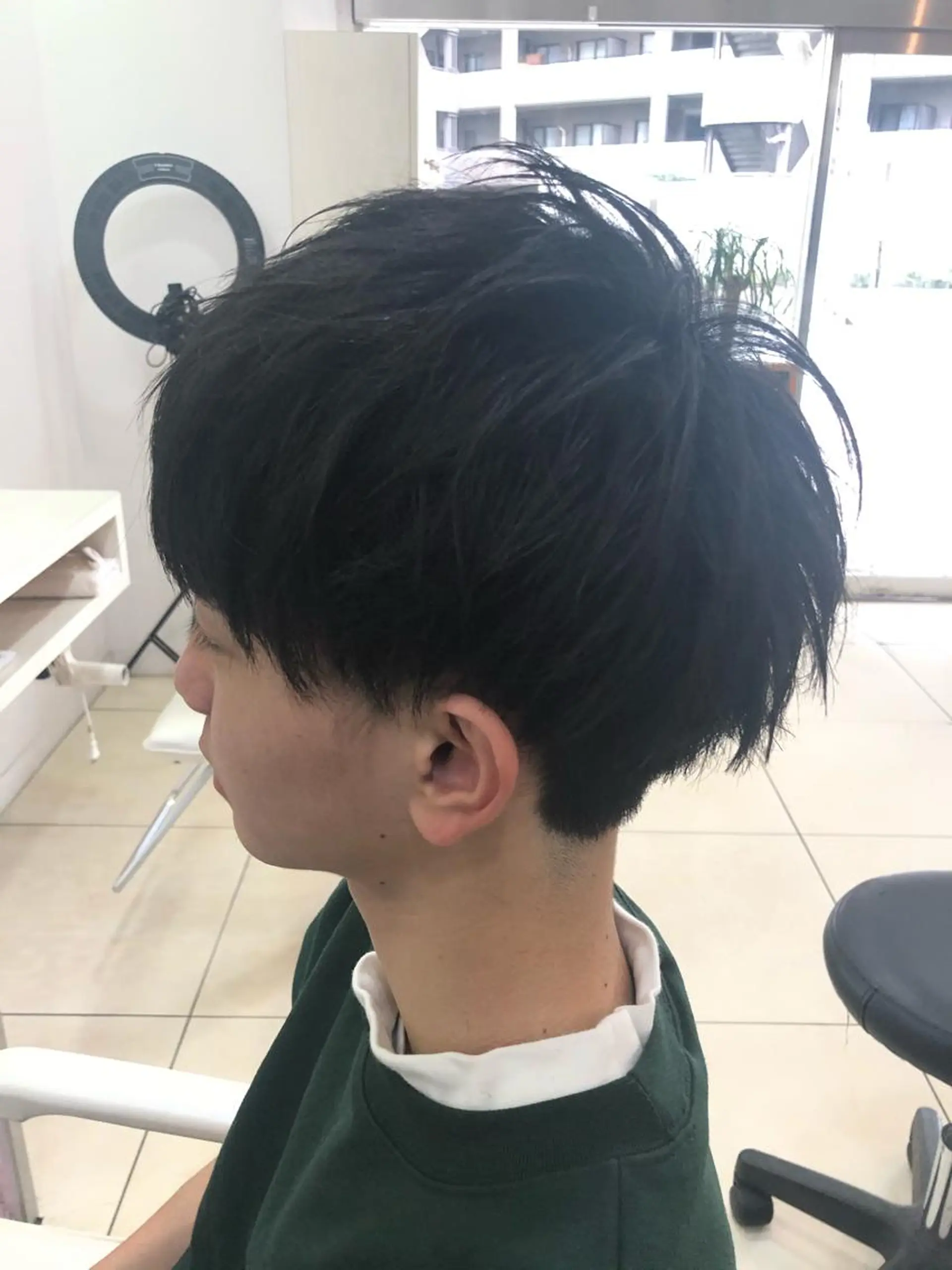 ショート メンズ カット 髪質改善× ハイライト溝江のヘアスタイル