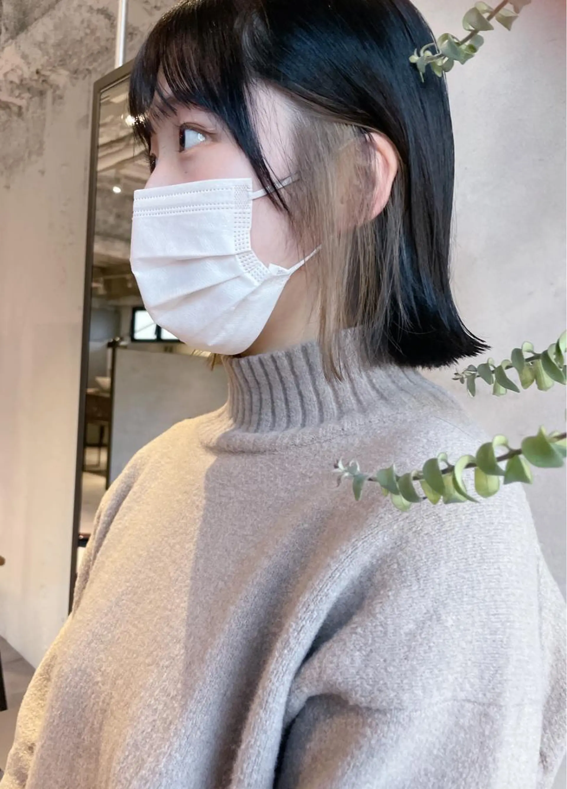 ショート 美髪矯正/艶カラー ボブ/栄/鐘ヶ江純也のヘアスタイル