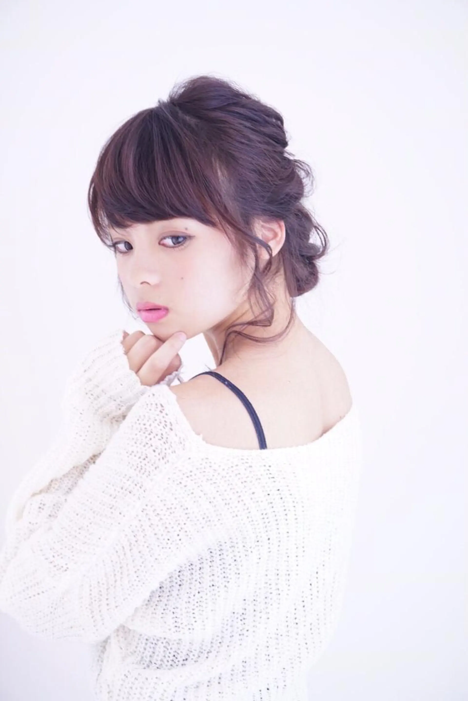 セミロング カラー ヘアアレンジ 結婚式・ブライダル 浴衣 ヘアセット 山北 咲子のヘアスタイル