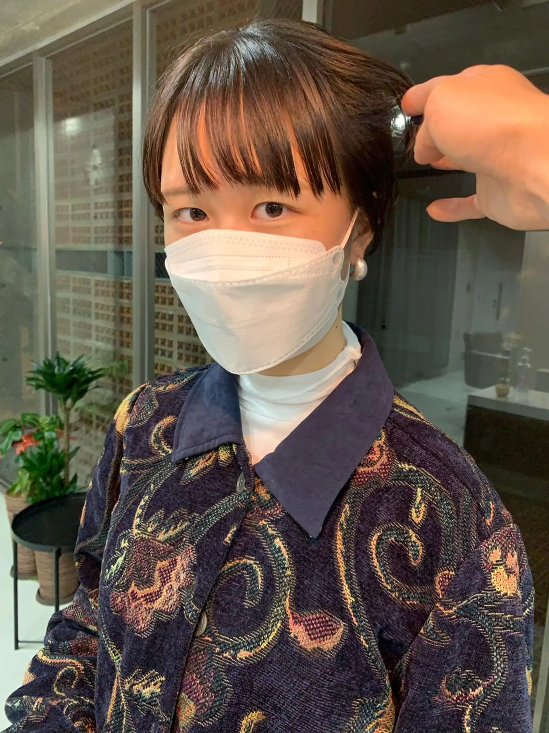 ショート ボブパーマコテ巻き風 パーマNo1深江秀平のヘアスタイル