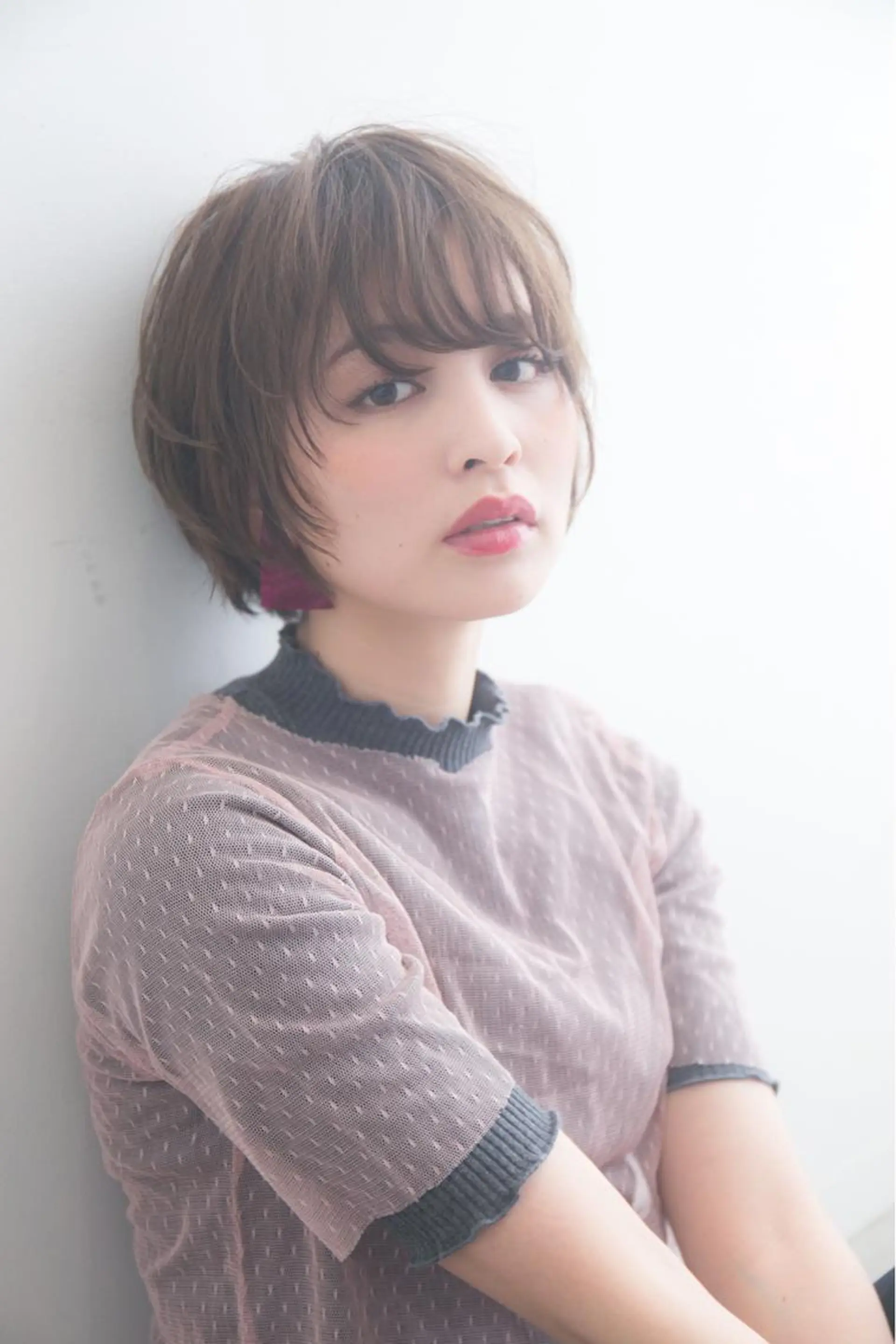 ショート カラー パーマ 羽田 ひろむのヘアスタイル