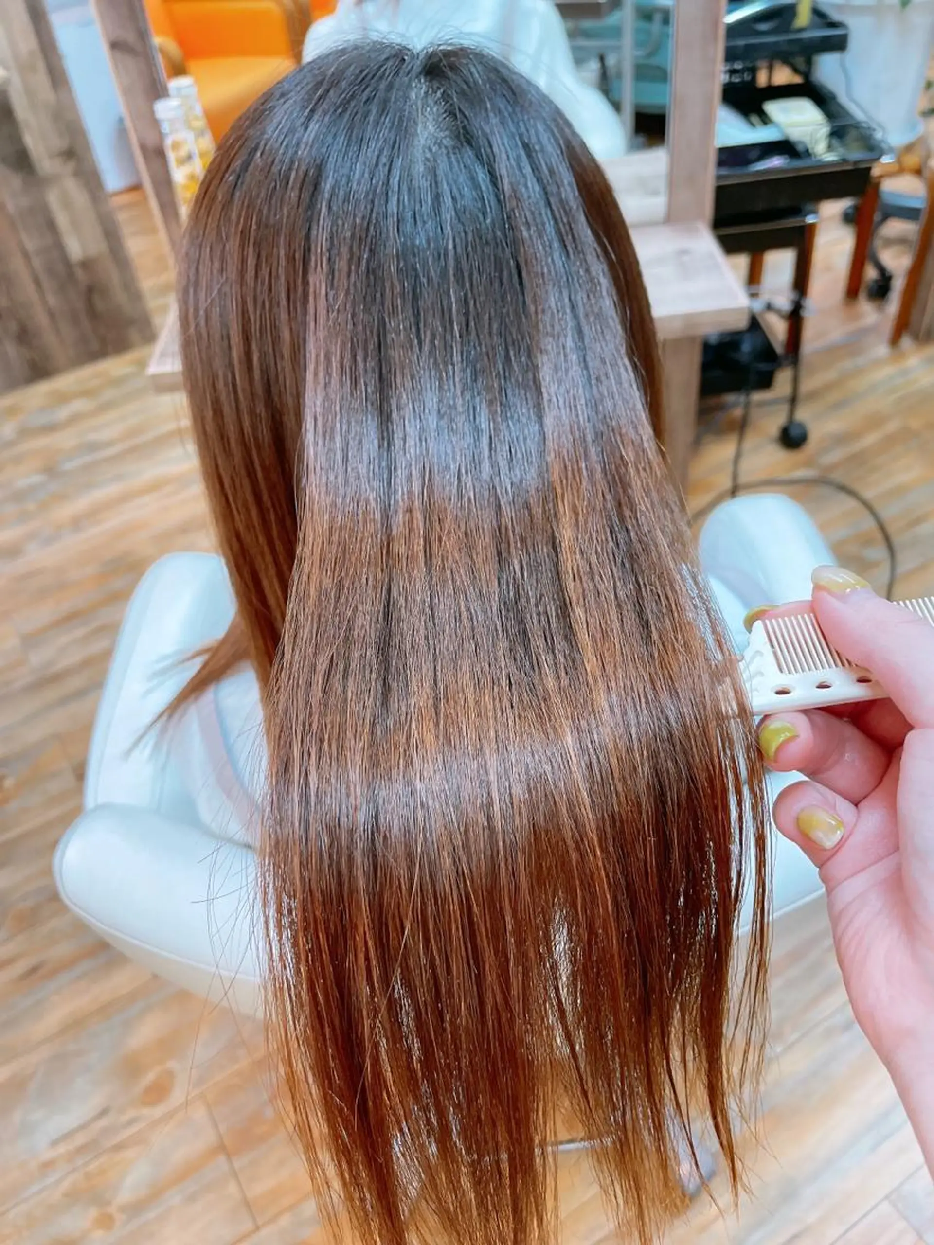 ロング 髪質改善 縮毛矯正 トリートメント カット 縮毛矯正 トリートメント hair  clinic dandelion所属・大久保 佳奈子のヘアスタイル