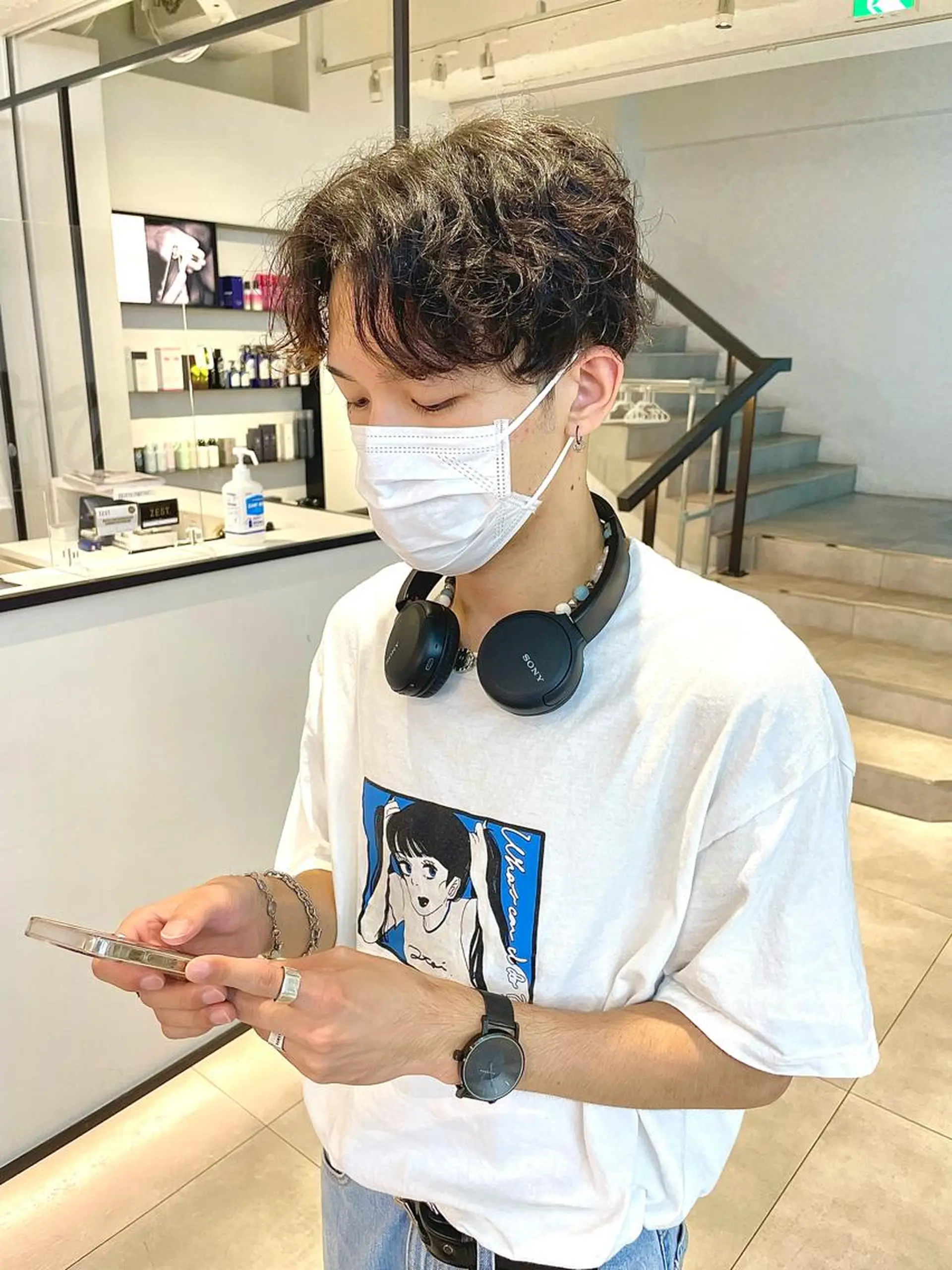 ショート パーマ メンズ 🇰🇷カルマパーマ kaito🇰🇷のヘアスタイル