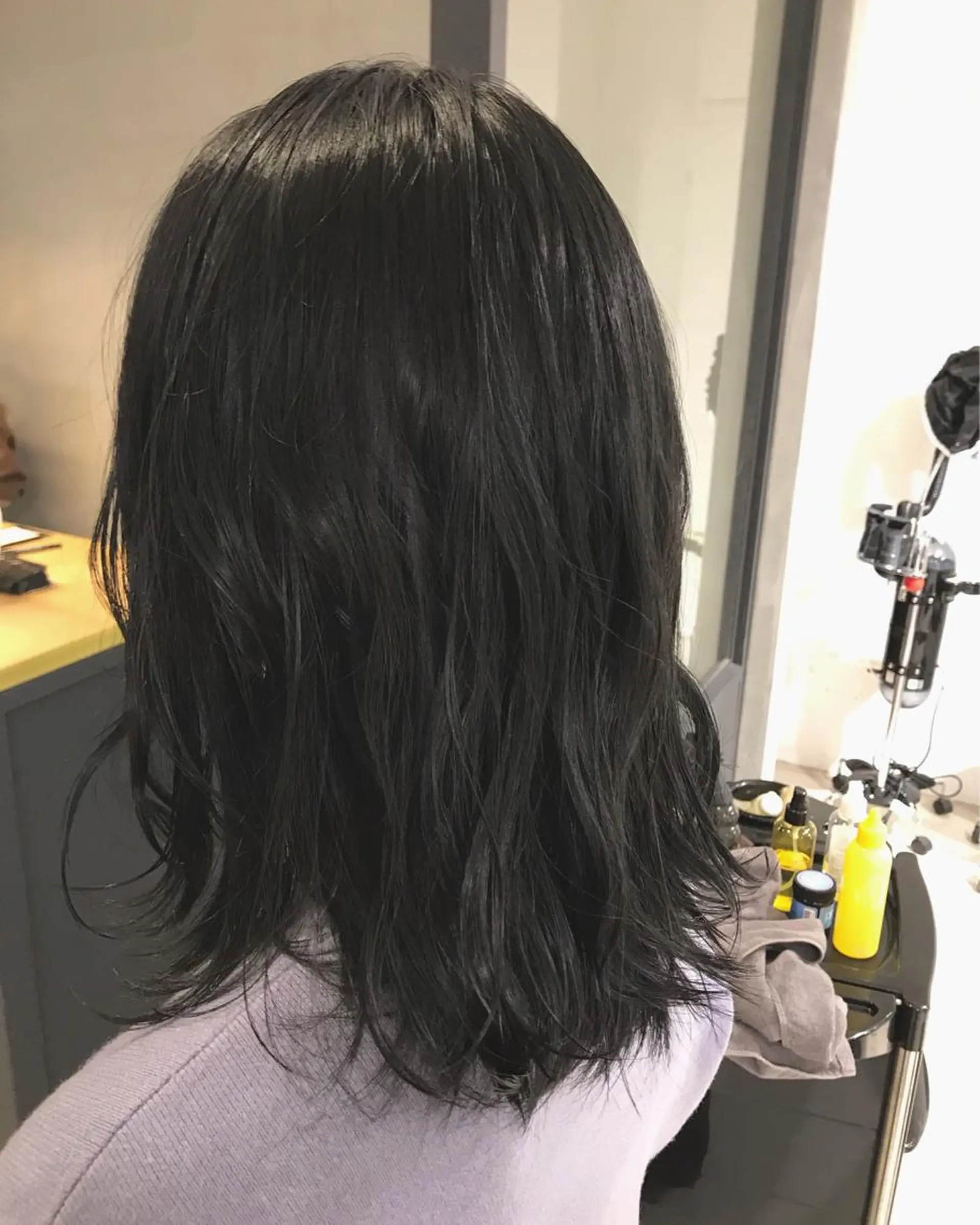 ミディアム カラー 暖色カラー🍊 ボブ🌿顔周りcutのヘアスタイル