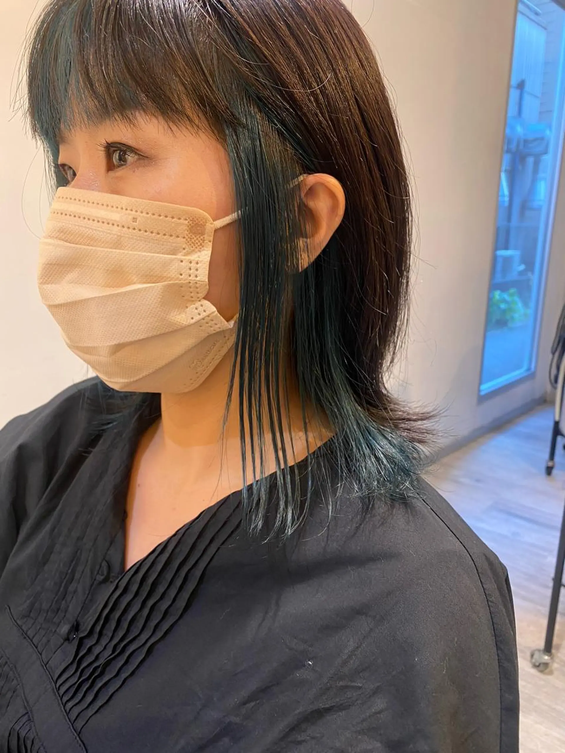 ミディアム ヘアカラー 西山 恵太郎のヘアスタイル