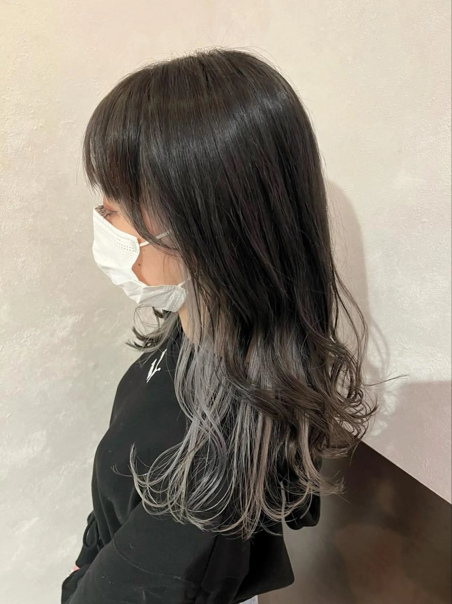 カラー nehus nagaoka所属・🖤複雑履歴ブリーチ Mizuki 🖤のヘアスタイル