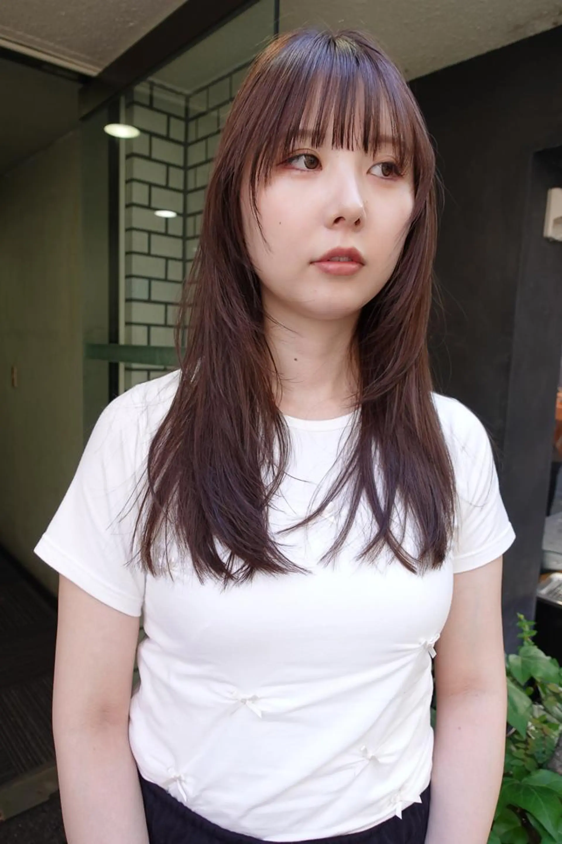 セミロング カラー nelke/レイヤー 立川/ブリーチのヘアスタイル