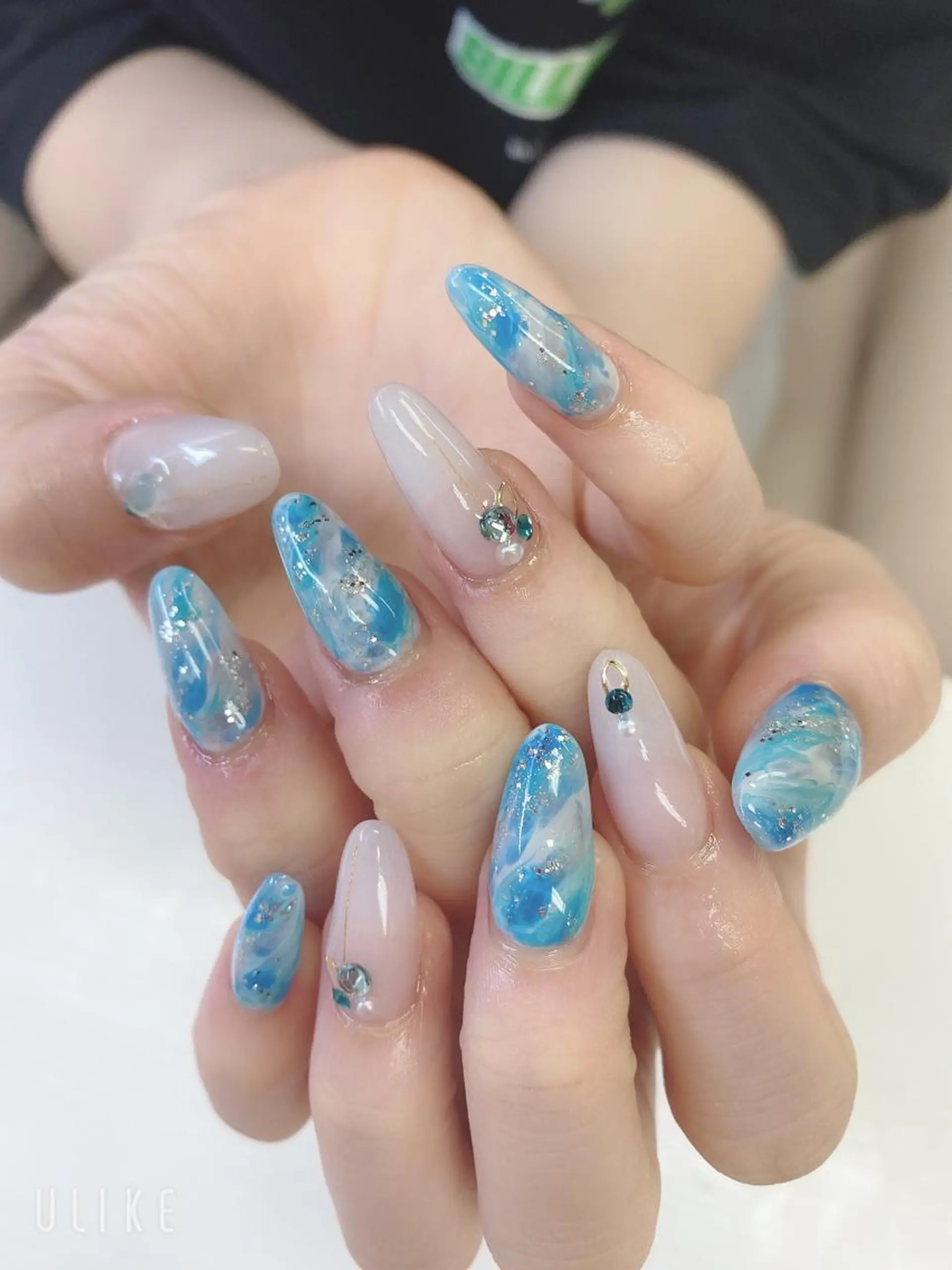 セミロング ハンドネイル JNA認定講師🌸 RIEのネイルデザイン