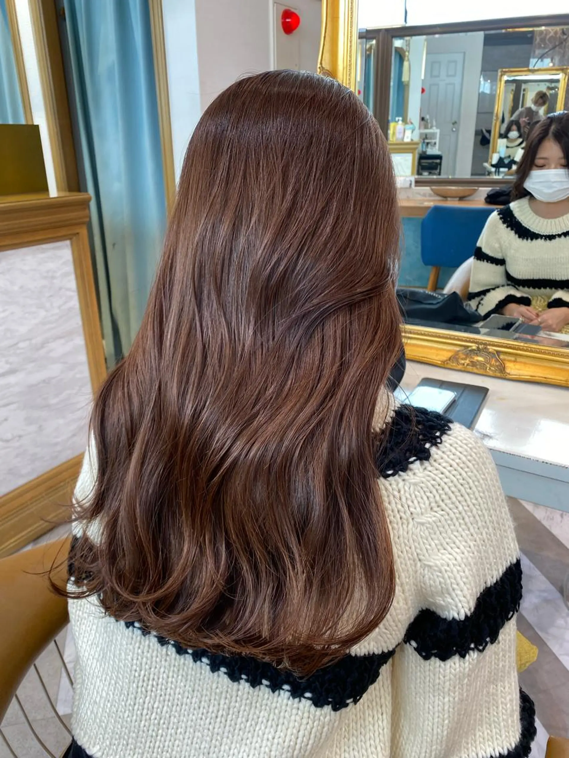 ロング カラー カット ヘアカラー トリートメント レイヤーカット /透明感カラー西田のヘアスタイル