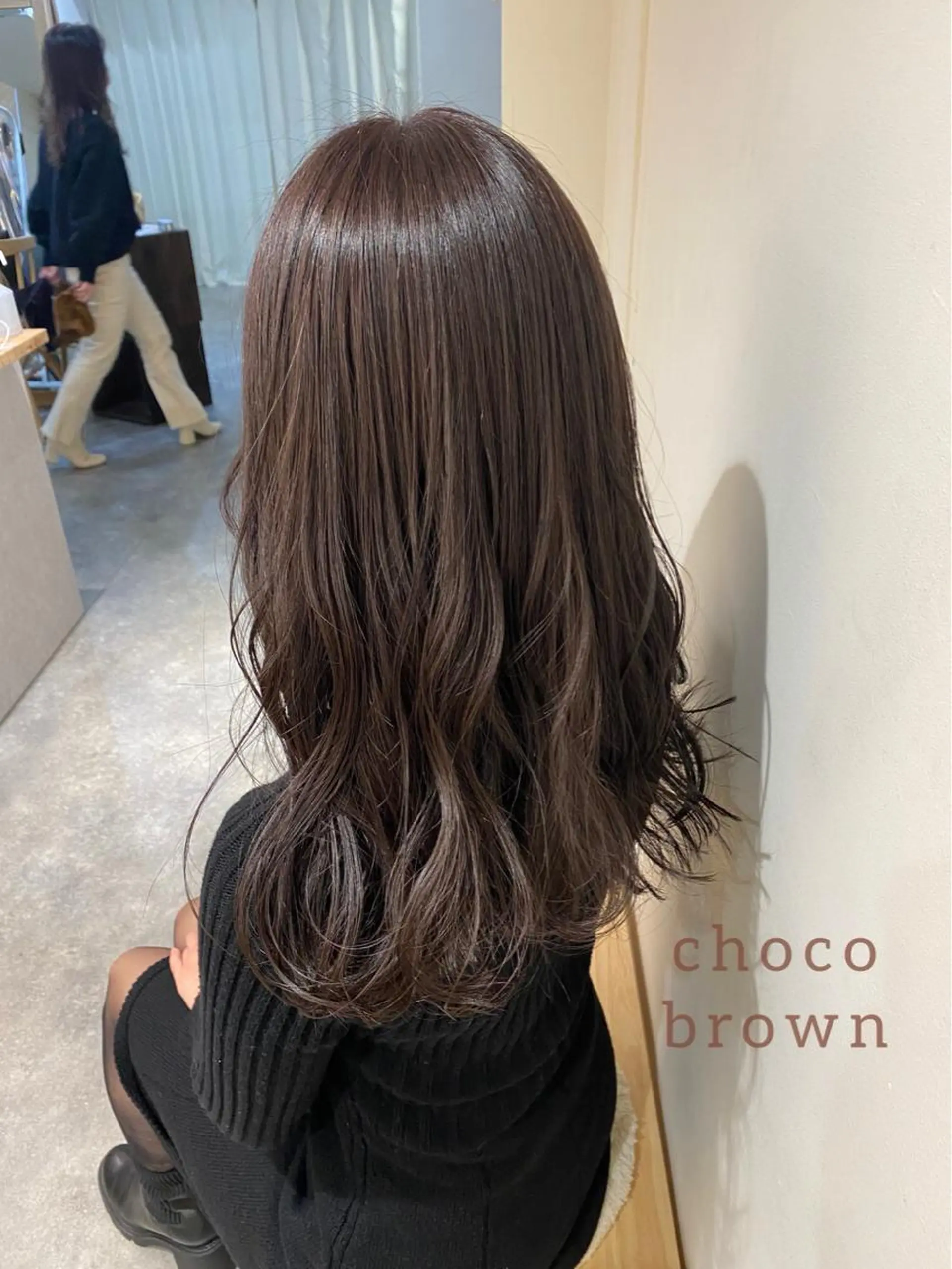 セミロング カラー ヘアアレンジ ブラウンカラー ヘアカラー ボブ /ニュアンス/ satomi🧸💖のヘアスタイル