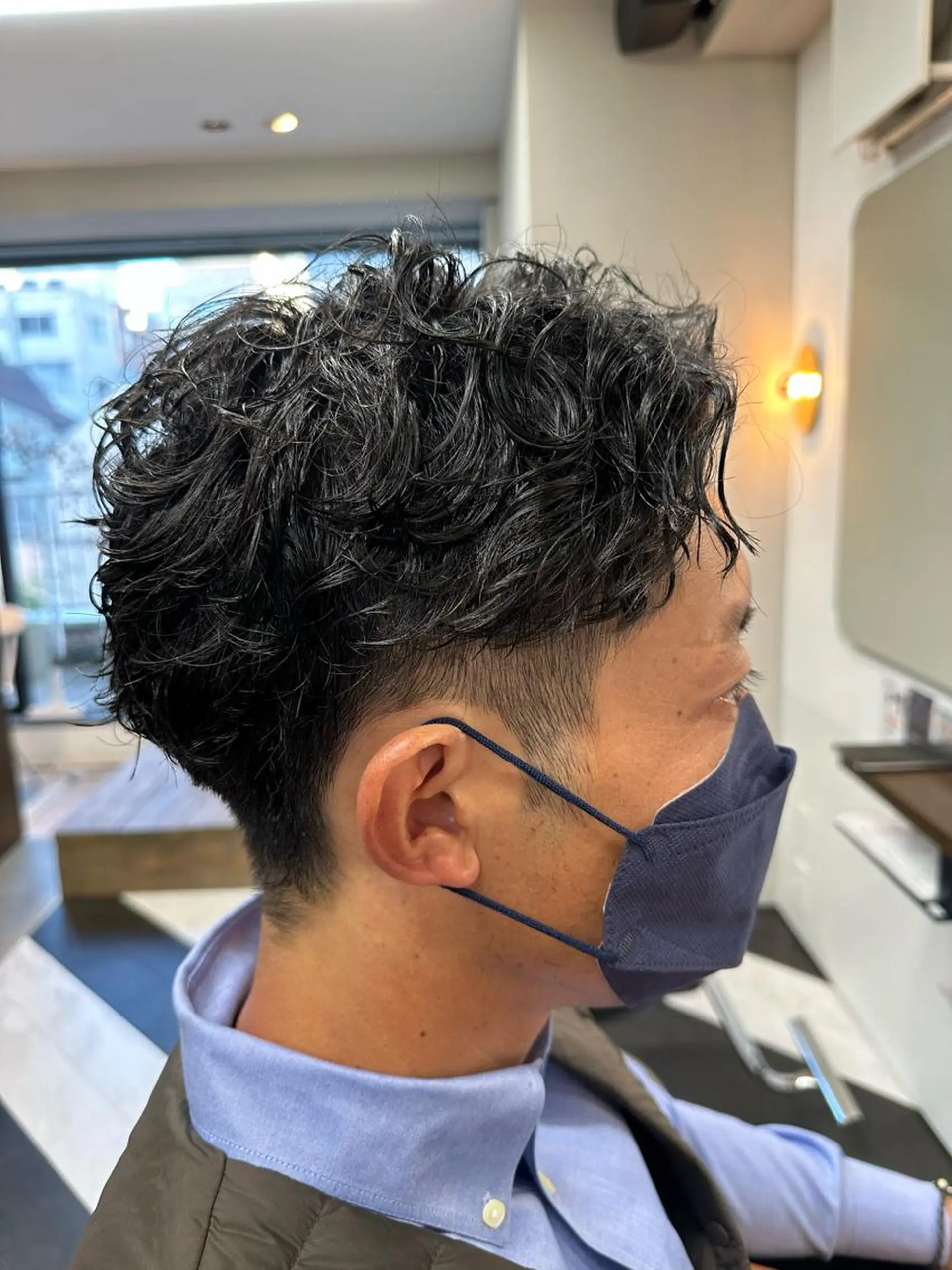 ショート パーマ メンズ 守屋 寿哉のヘアスタイル