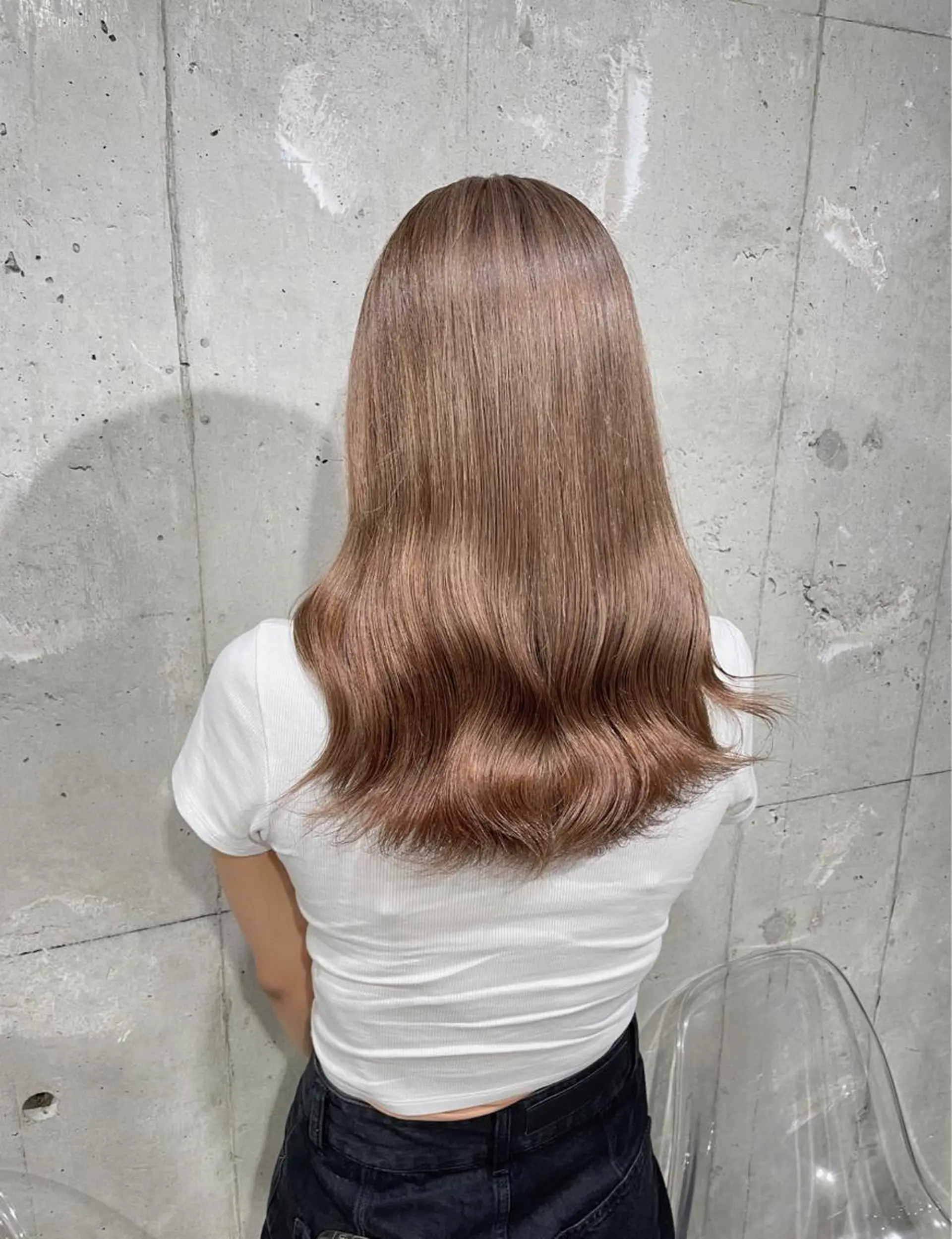 ロング カラー ヘアカラー トリートメント ヘッドスパ ヘアセット ベージュカラー💖 やすひろのヘアスタイル