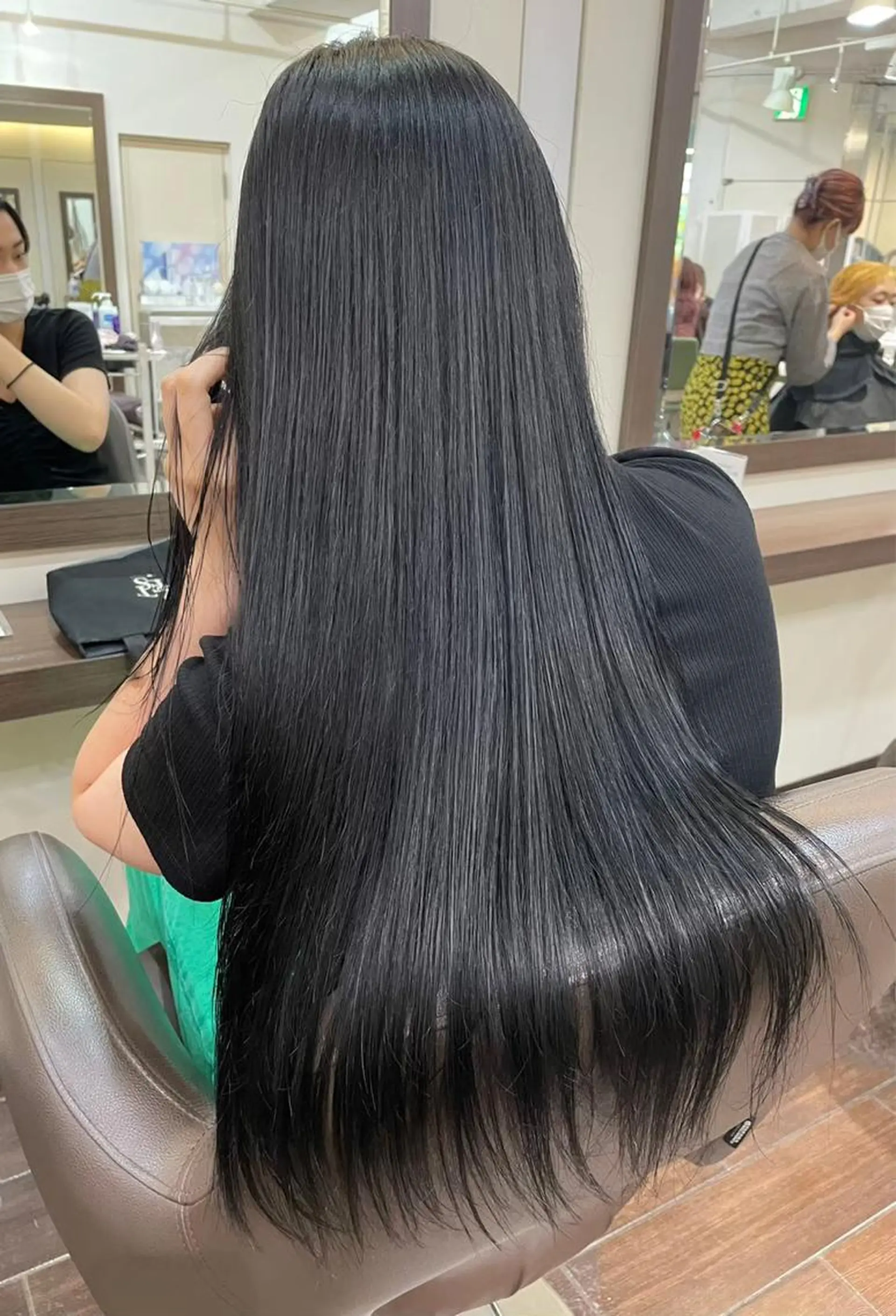 ロング 韓国風カラー 学生 髪質改善 韓国風ヘア トリートメント メンズ特化/マツエク AYAKA🌙のヘアスタイル