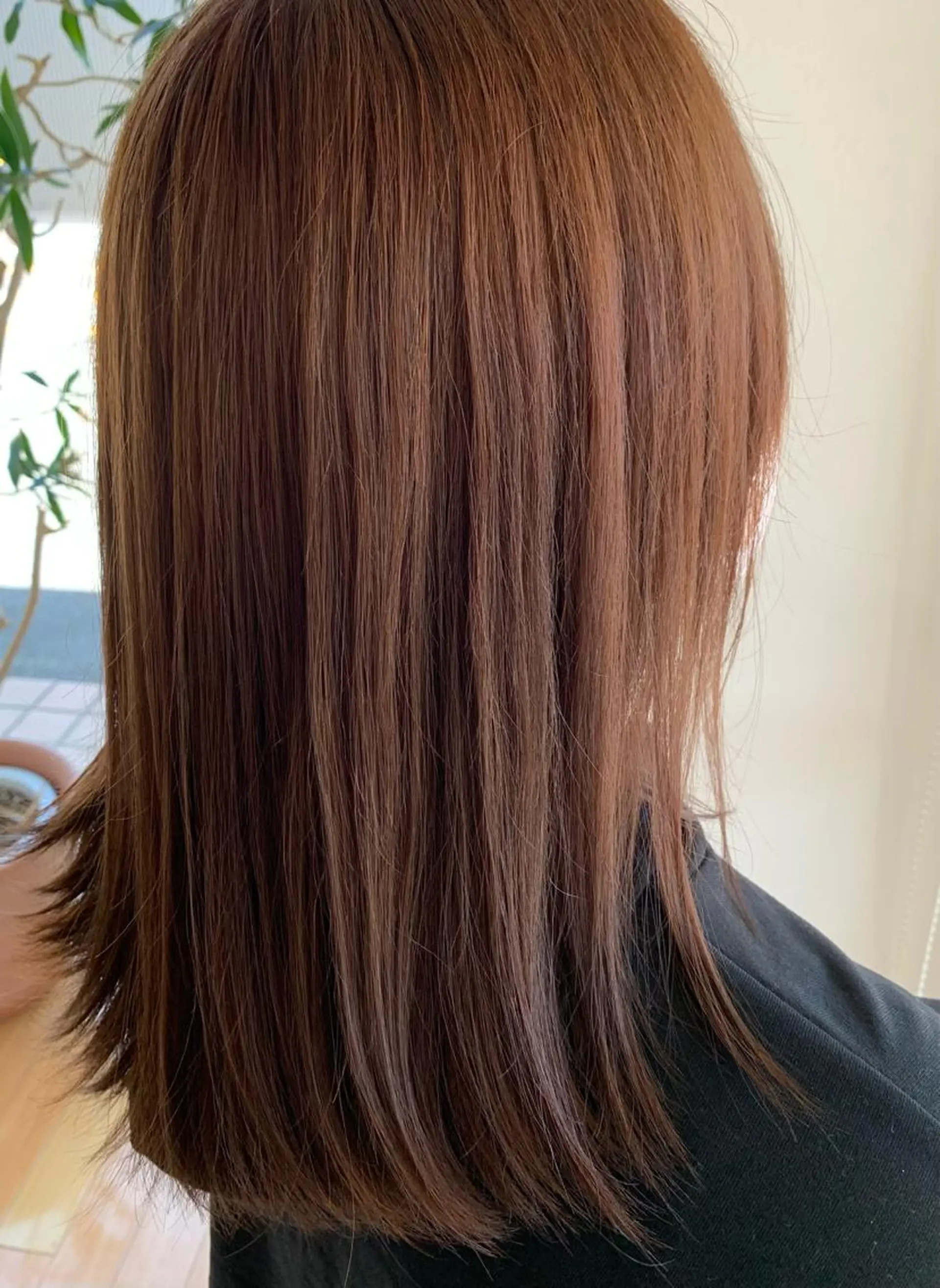 カラー ベージュカラー 柴田 結衣のヘアスタイル