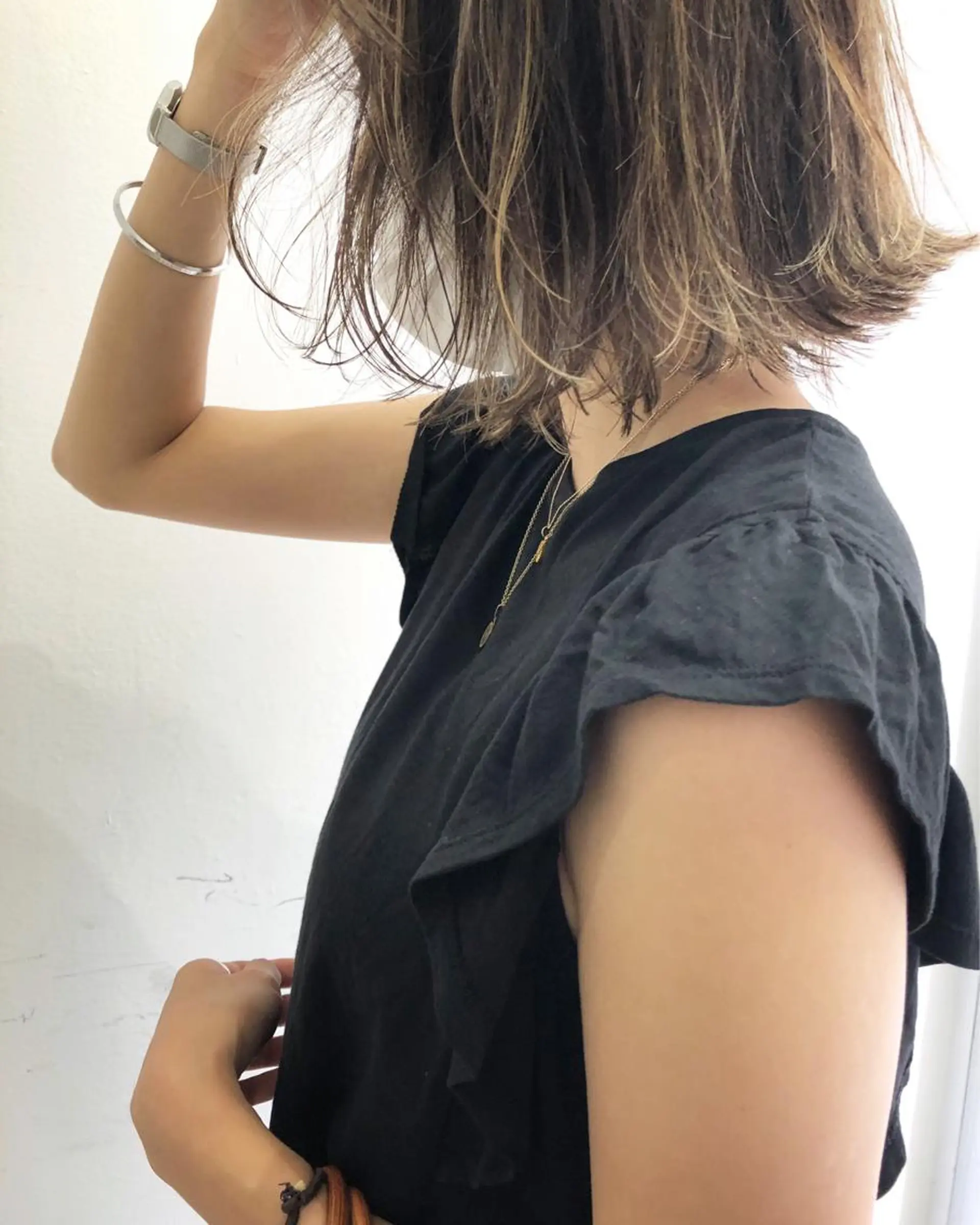 ショート カラー グレージュ ハイライトカラー ハイライト Tao所属・藤川 大智のヘアスタイル