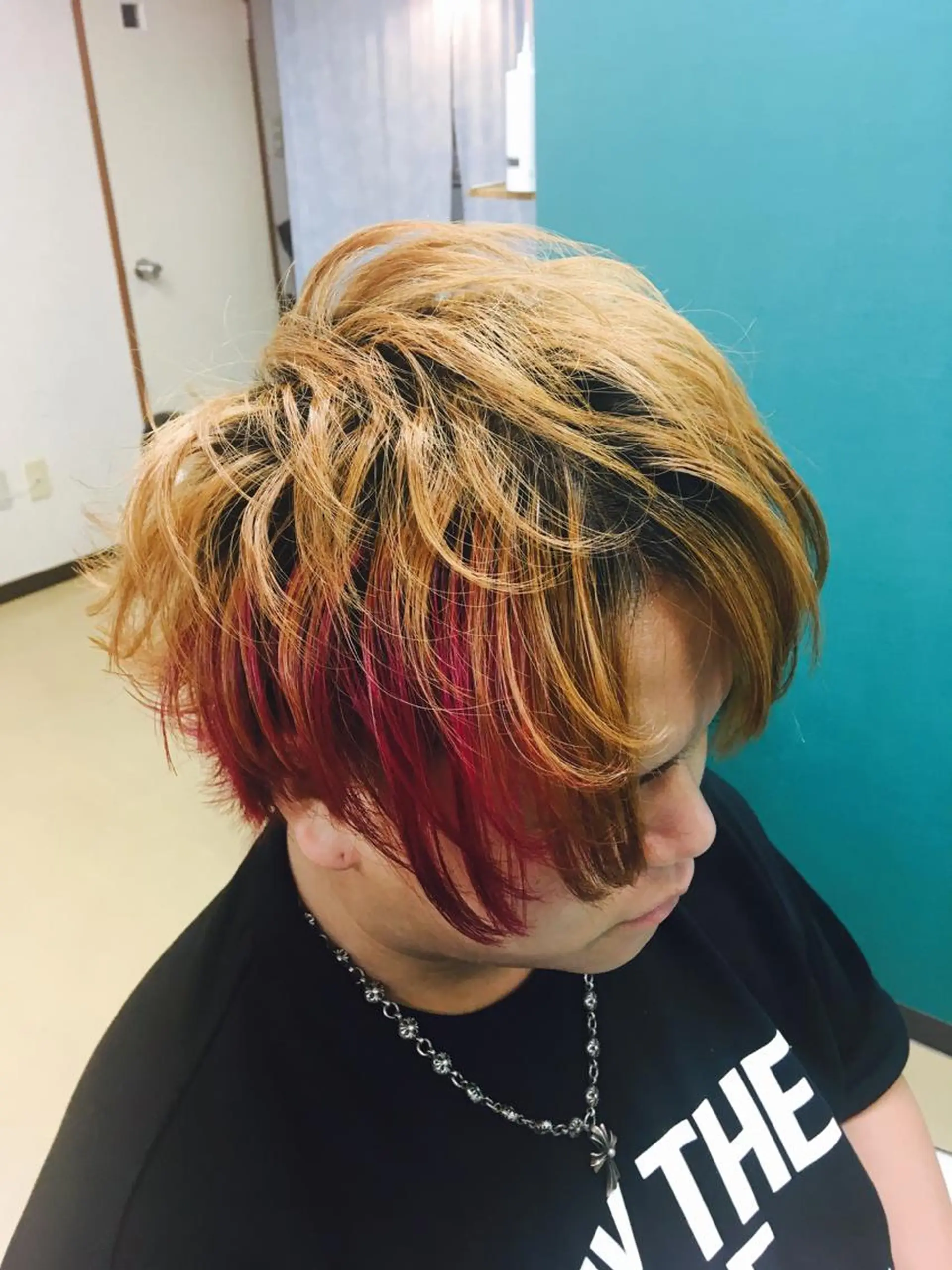 ショート ヘアカラー トリートメント 山本 雷のヘアスタイル