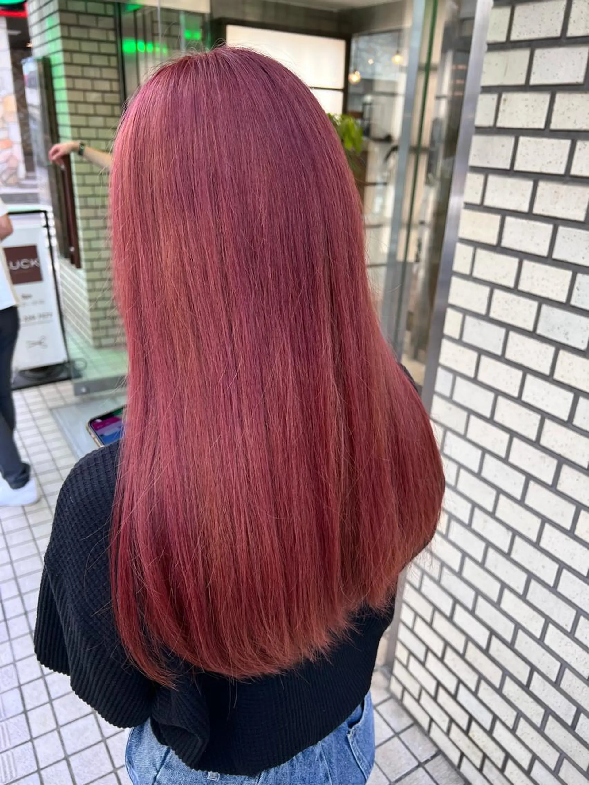 ロング カラー ピンクカラー ヘアカラー トリートメント 🌞レイヤー×カラー 前川那津美🌞のヘアスタイル