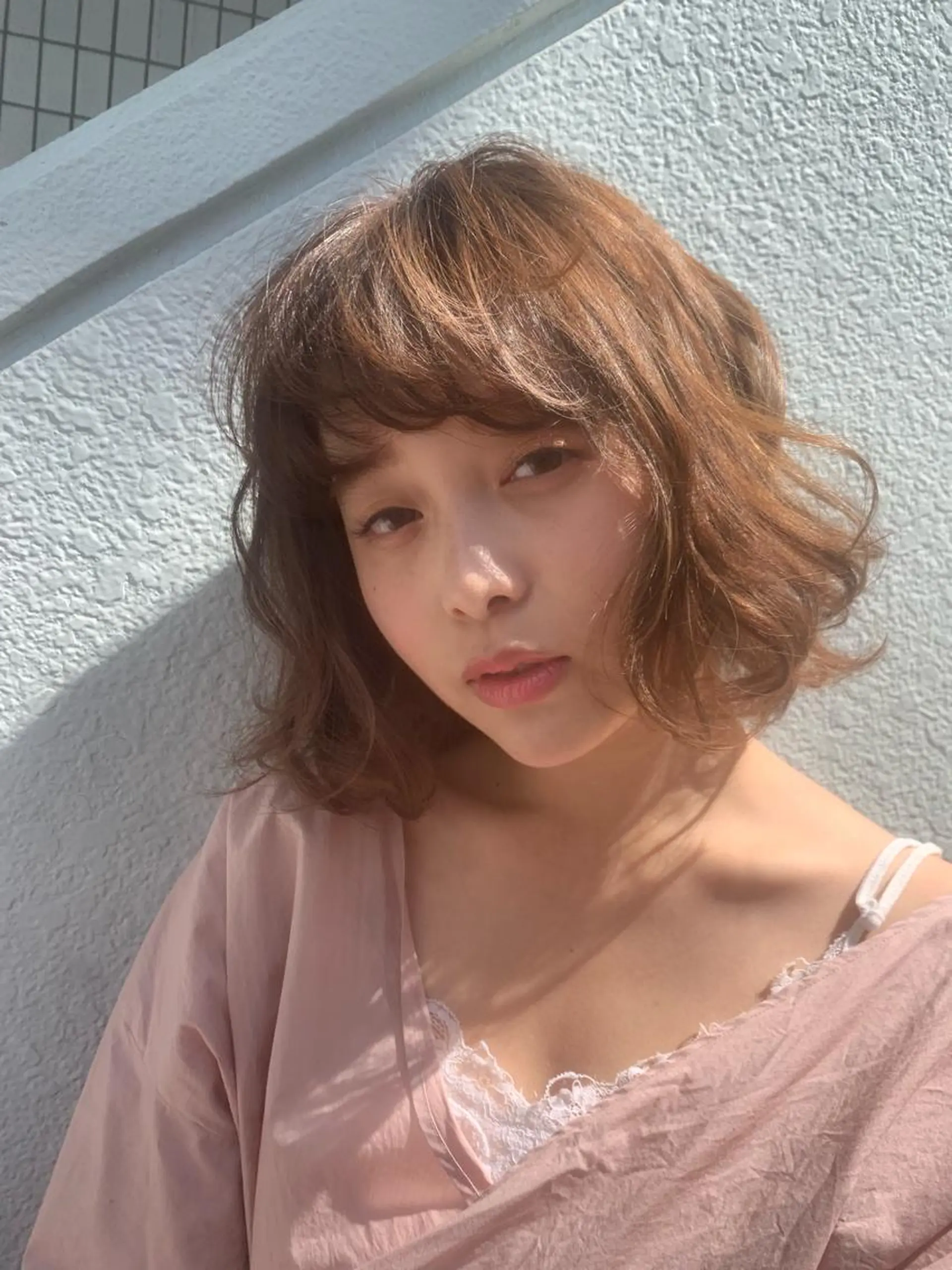 ミディアム カラー 井上 佳奈のヘアスタイル