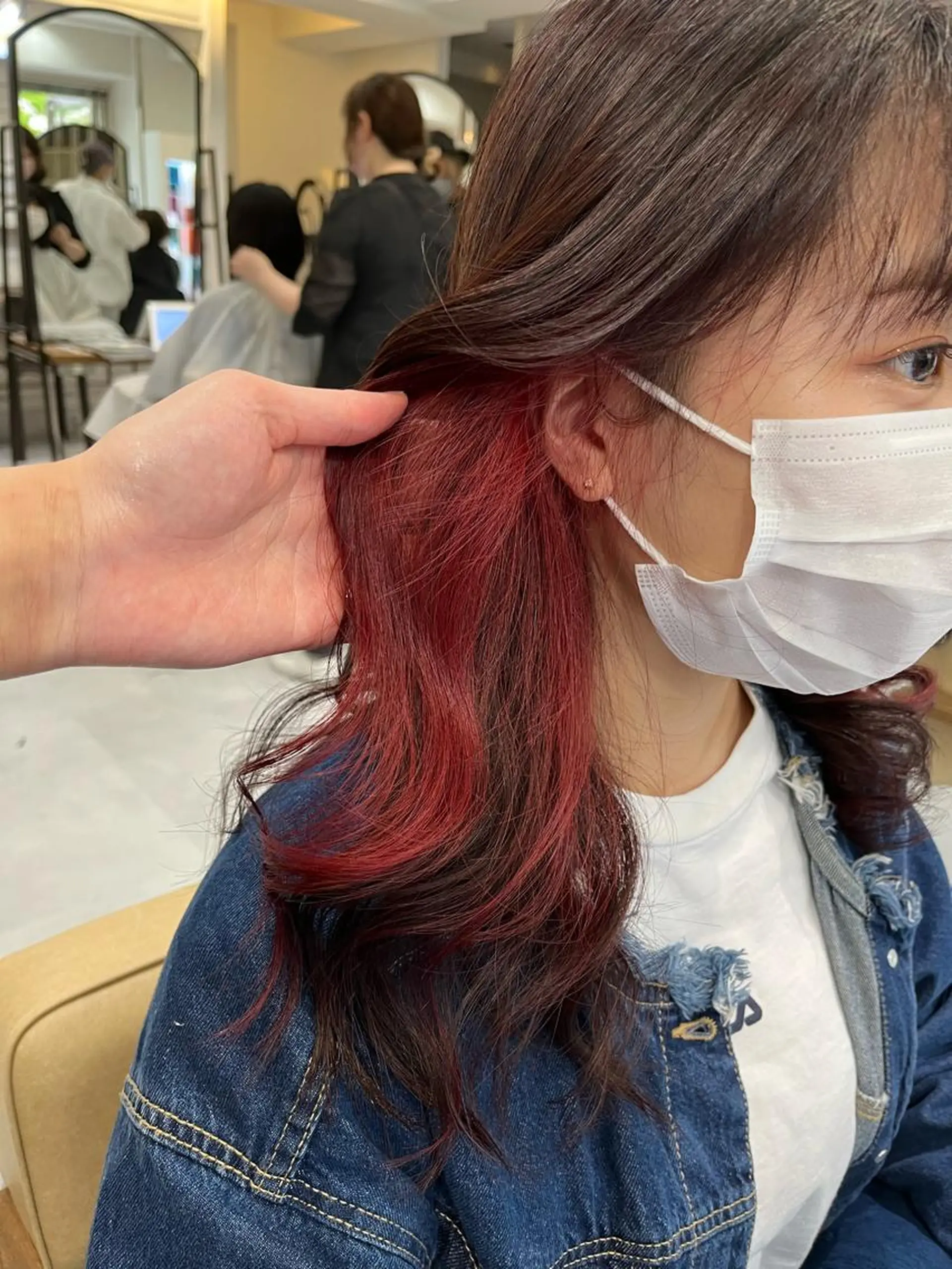 セミロング ヘアカラー ELEN 新百合ヶ丘のヘアスタイル