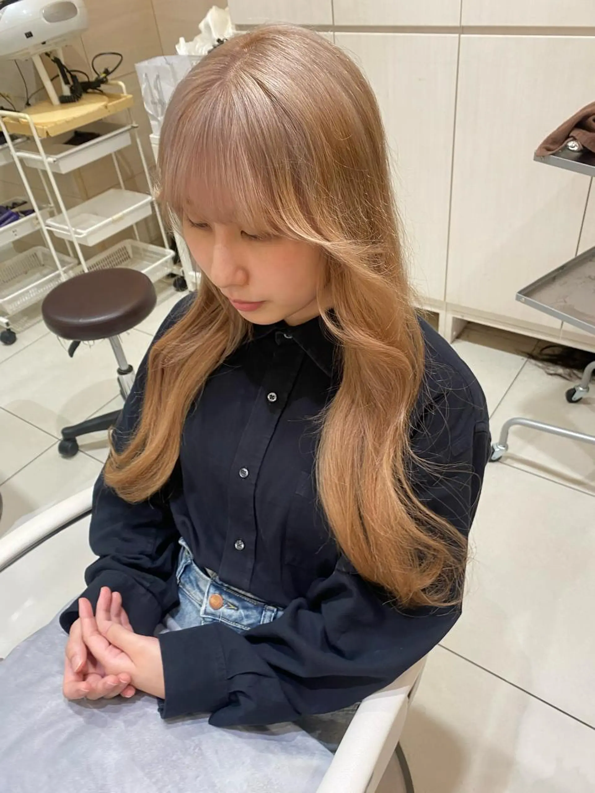 ロング カラー ブリーチ mako︴ Euphoriaのヘアスタイル