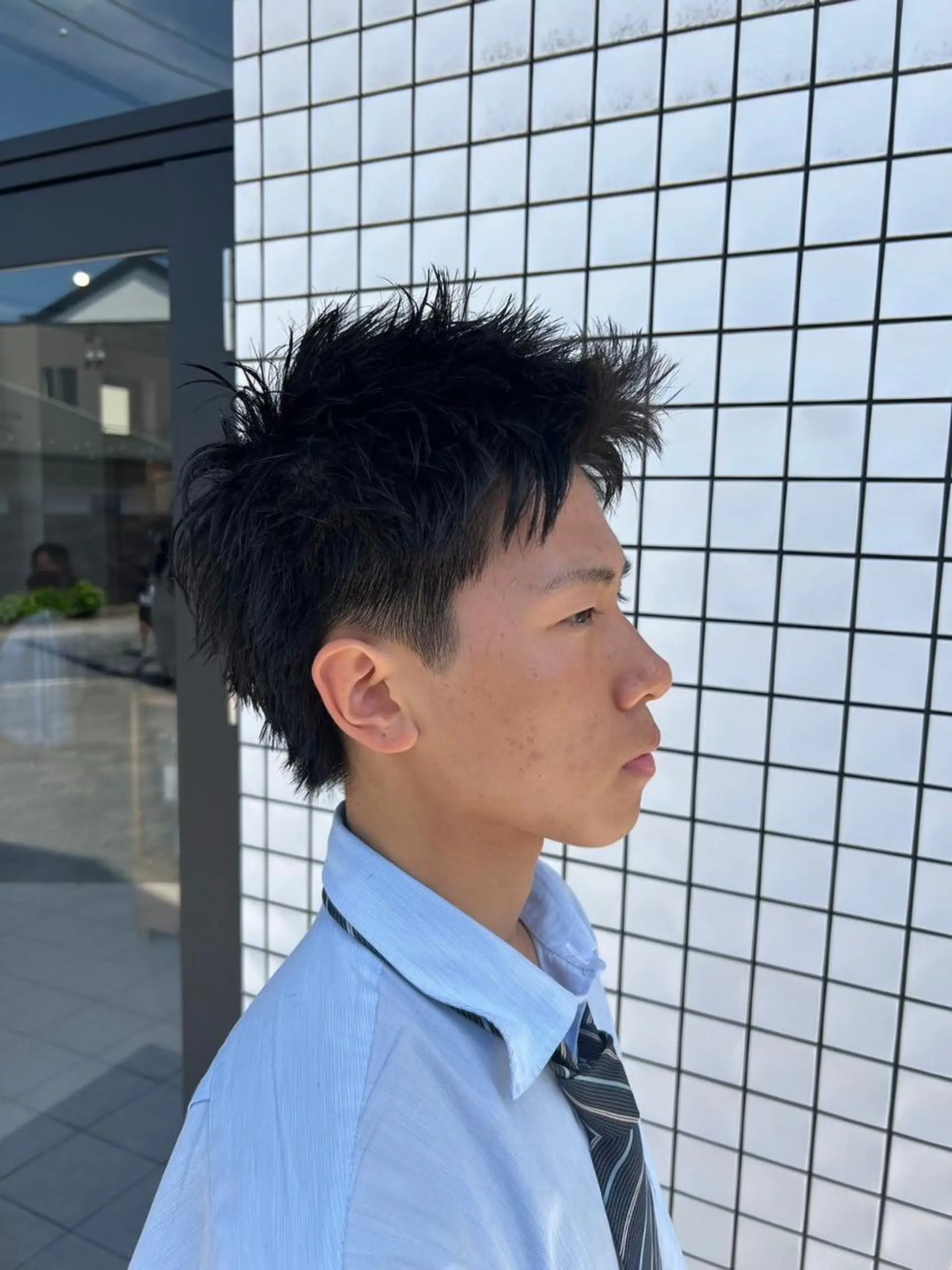 カラー メンズ パーマ フェードカット メンズパーマ ツーブロック 髪質改善 ✨メンズカット海老名 No.1/上田琉翔✨のヘアスタイル