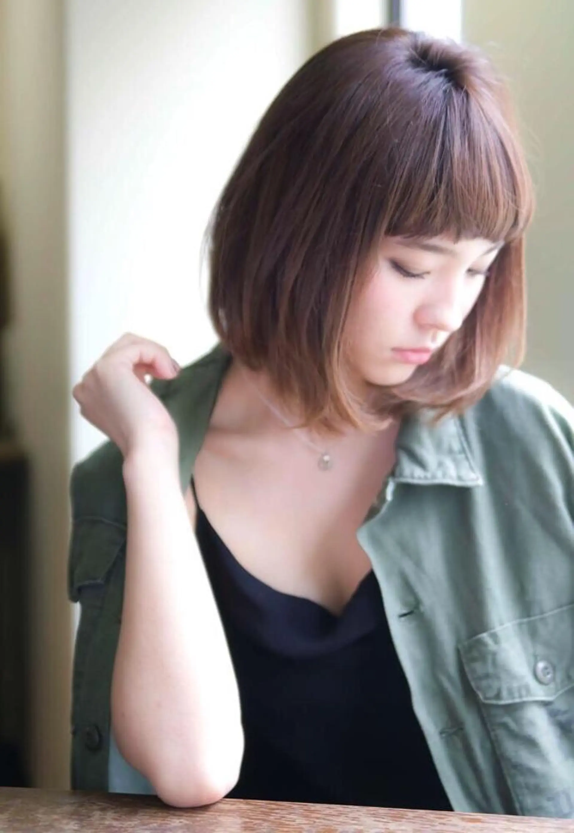 ミディアム セミロング ロング カラー hao所属・西山 頌太のヘアスタイル