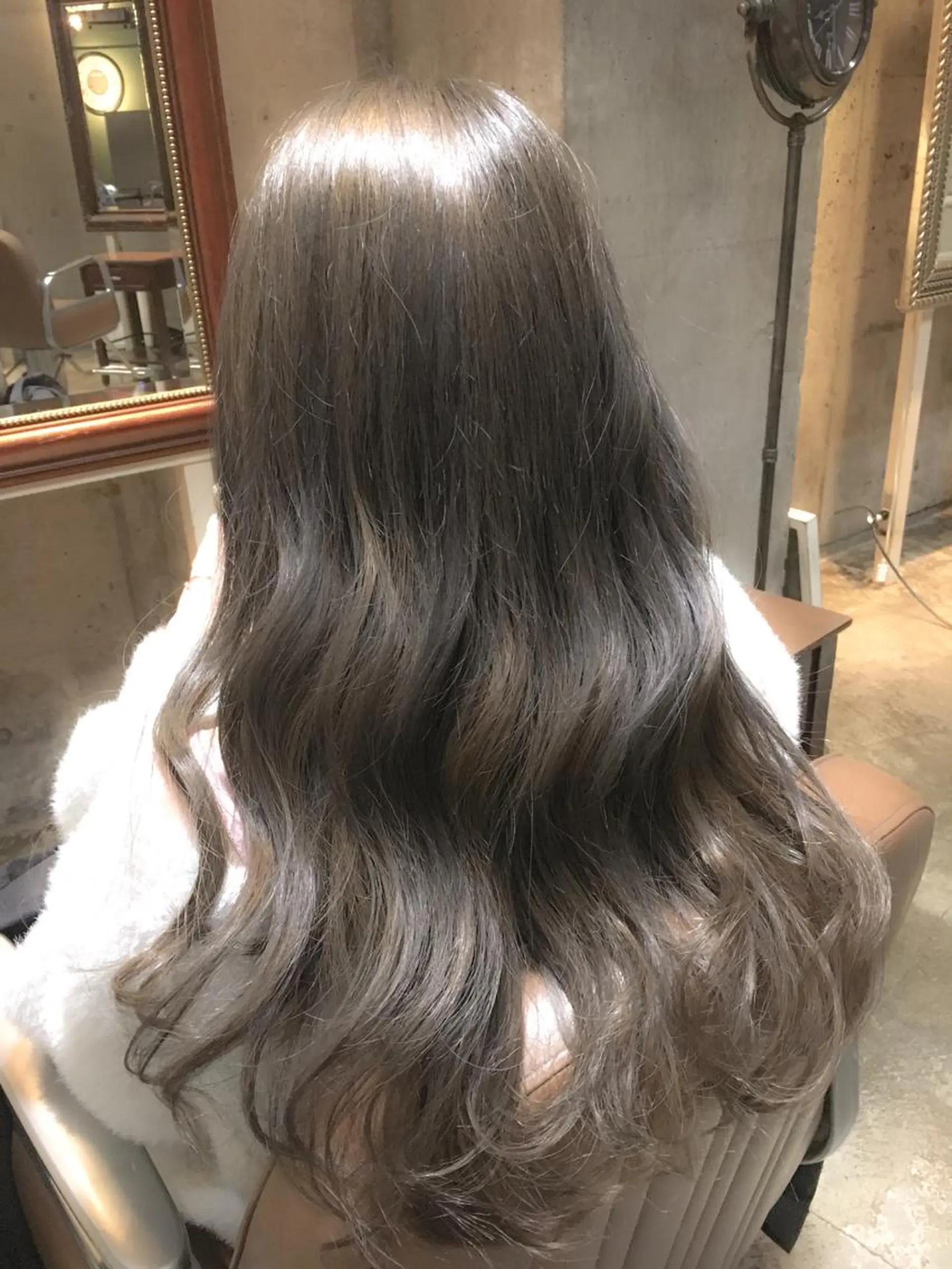 ロング カラー グレージュ 外国人風カラー 北條 優輝のヘアスタイル