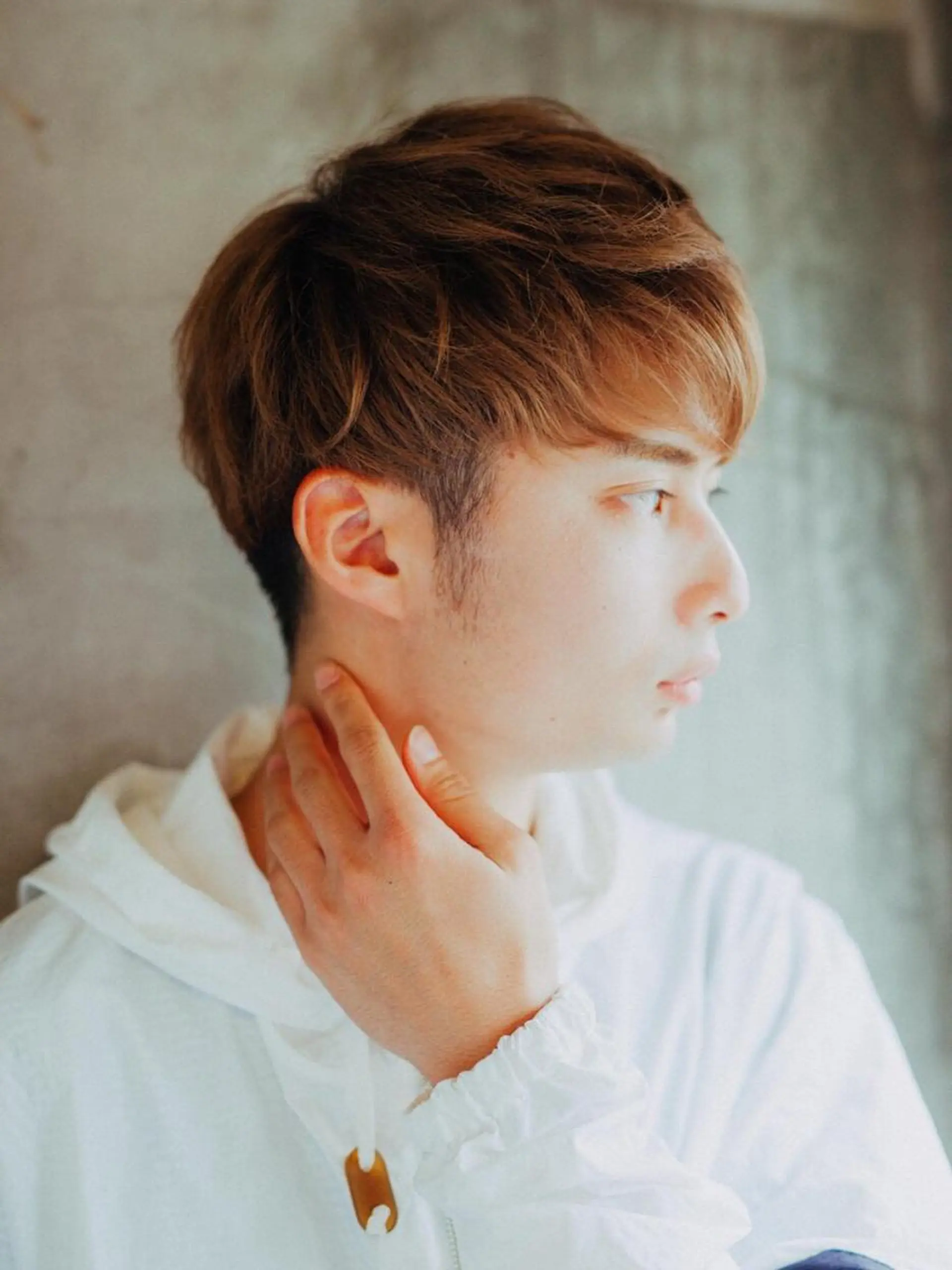 ショート カラー メンズ マッシュ 刈り上げ 🌿ヤマグチ ユウキ🌿のヘアスタイル