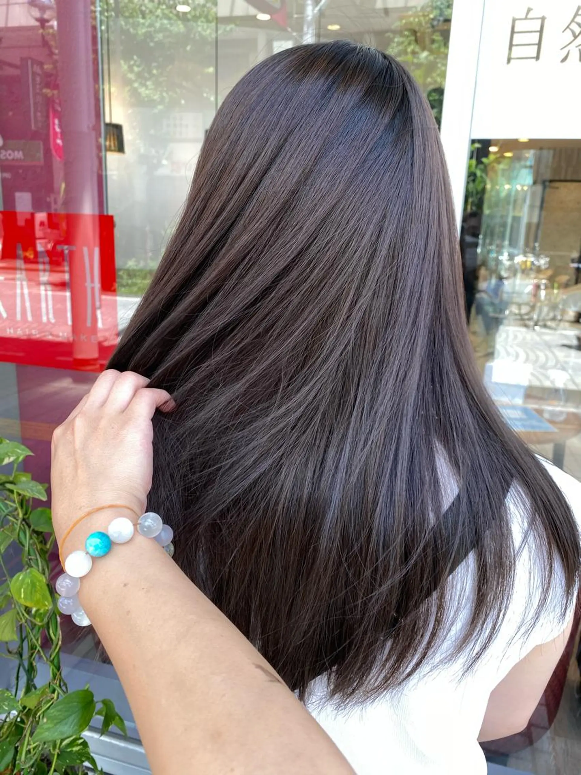 ロング カラー 透明感カラー グレージュ カット ヘアカラー mori  by little所属・デザインカラー✨新倉 佑奈のヘアスタイル