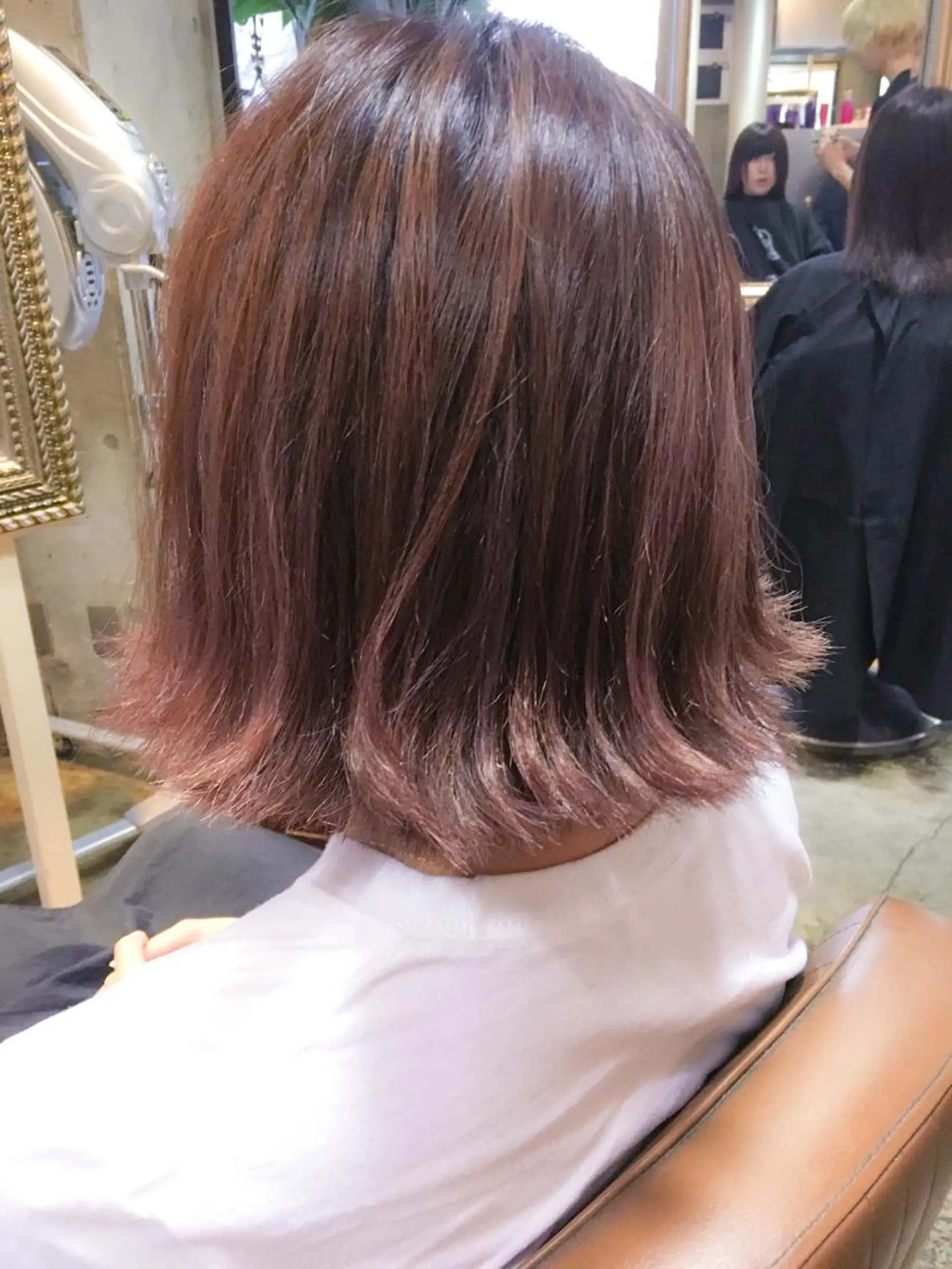 ショート カラー グラデーションカラー ハイライトカラー ラベンダーカラー ピンクカラー ピンクラベンダー 北條 優輝のヘアスタイル