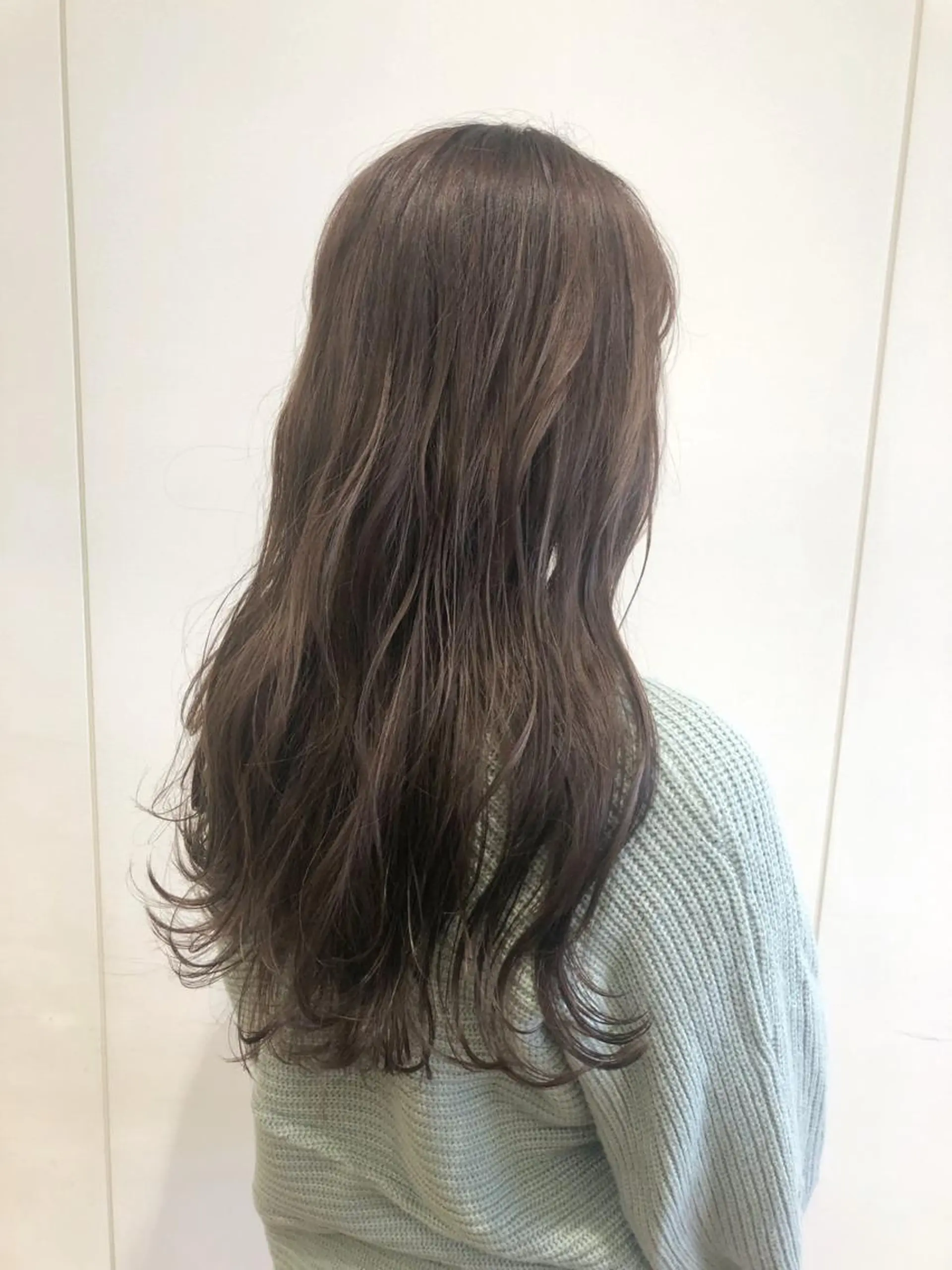 ロング カラー ベージュカラー ハイライトカラー ハイライト KANAMI日暮里 韓国ヘア・メイクのヘアスタイル