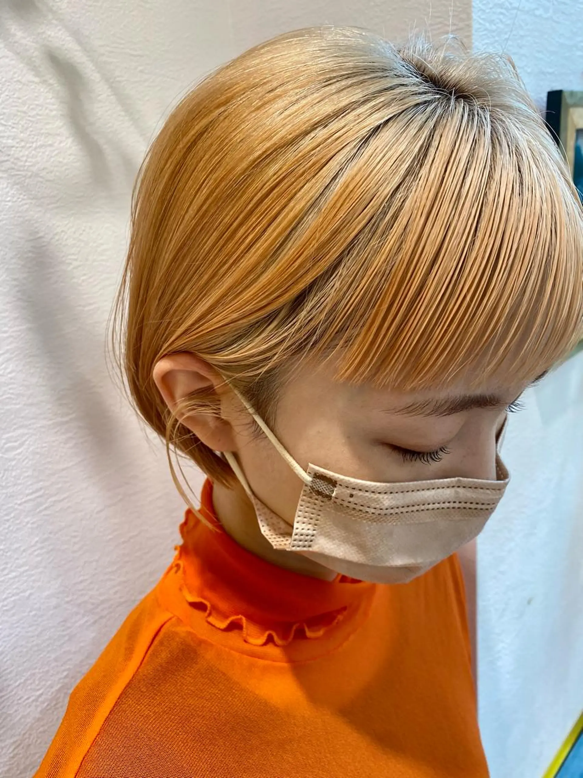 ショート カラー 韓国ヘア/レイヤー/ 縮毛矯正🫧伊勢のヘアスタイル