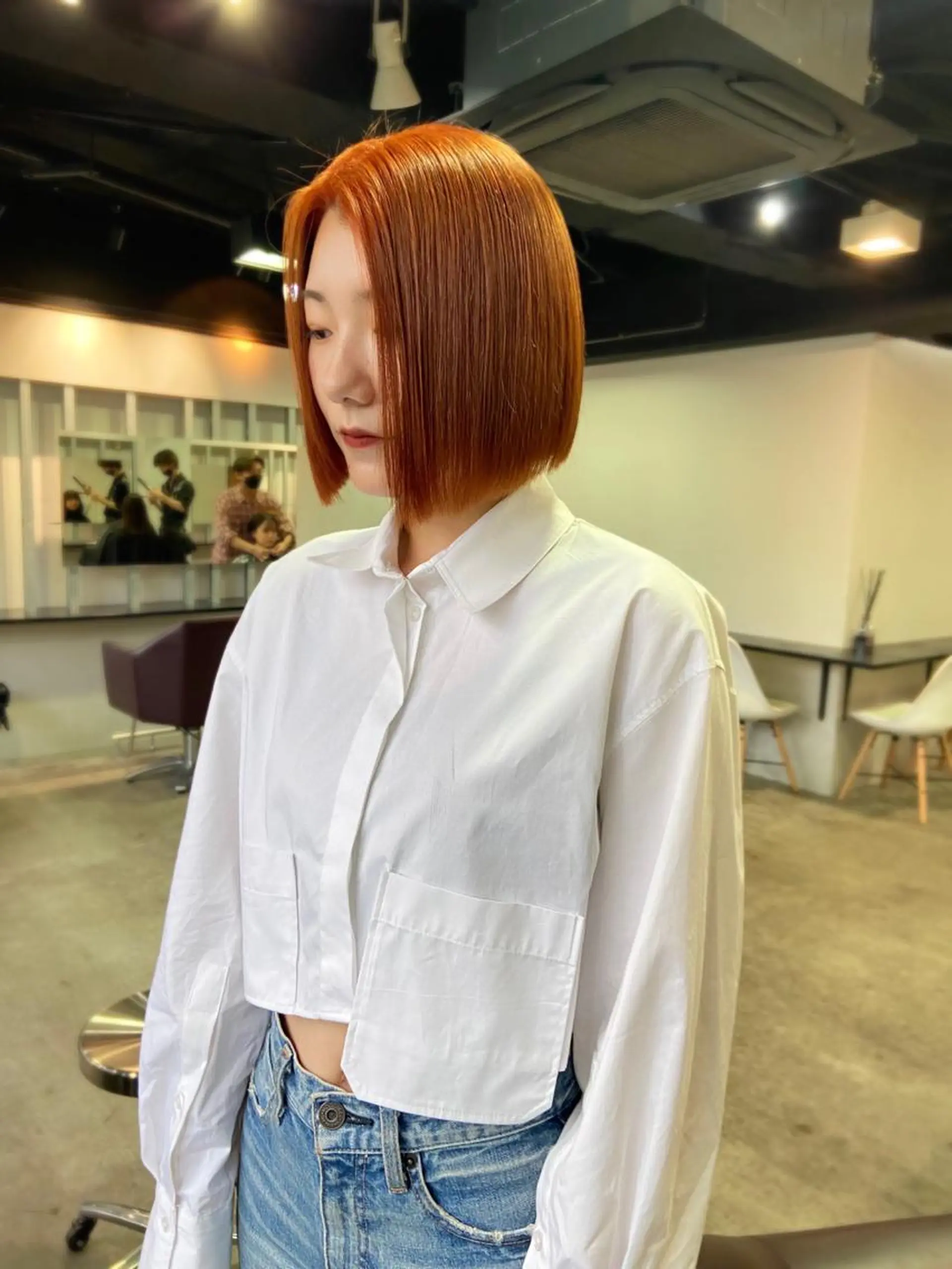 ショート カラー 地毛風艶カラー🌿 喜多夏海のヘアスタイル