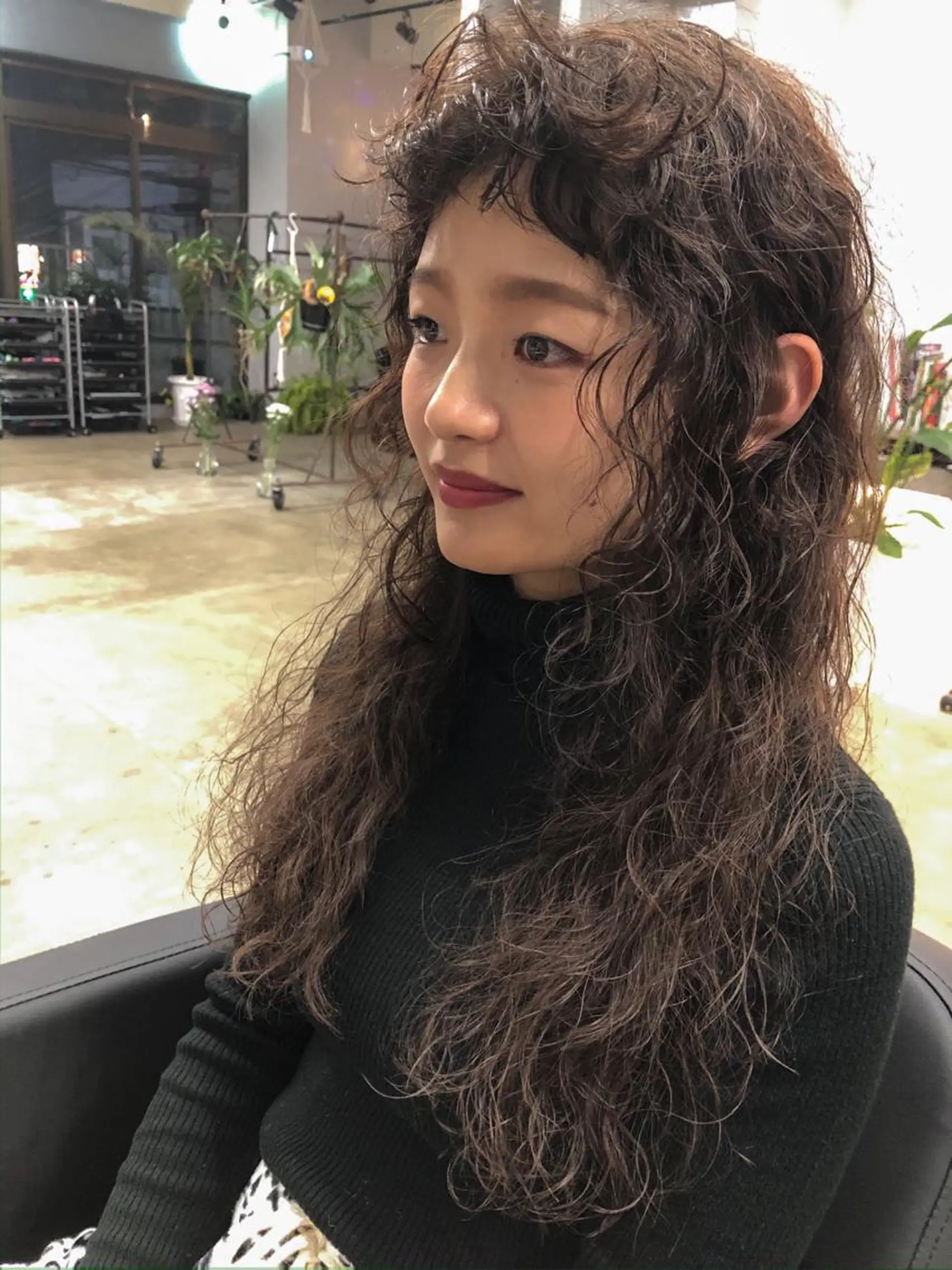 ロング カット パーマ nessヤマサキ リュウタのヘアスタイル