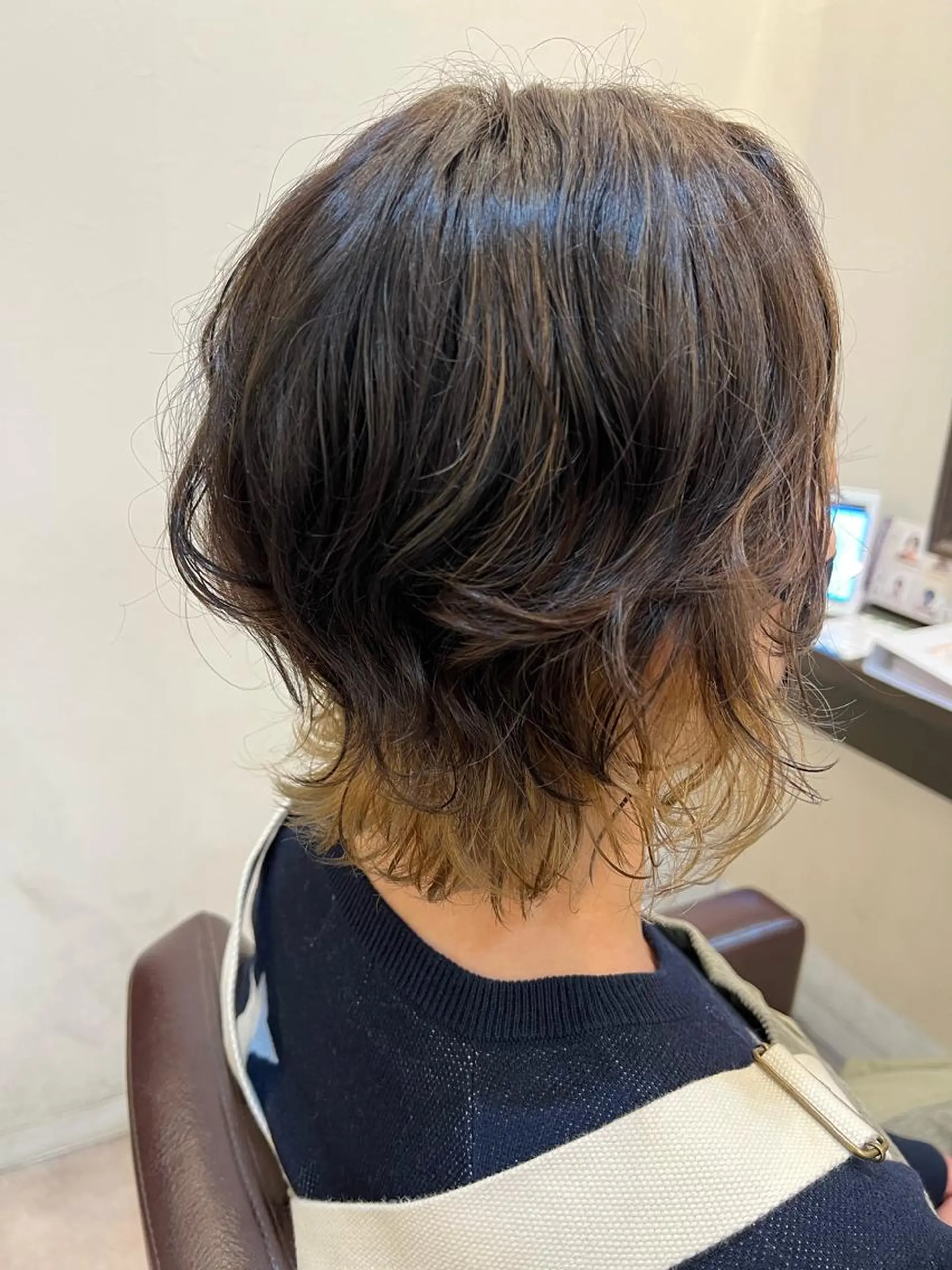 ミディアム カラー パーマ ルービック 梅田茶屋町店のヘアスタイル