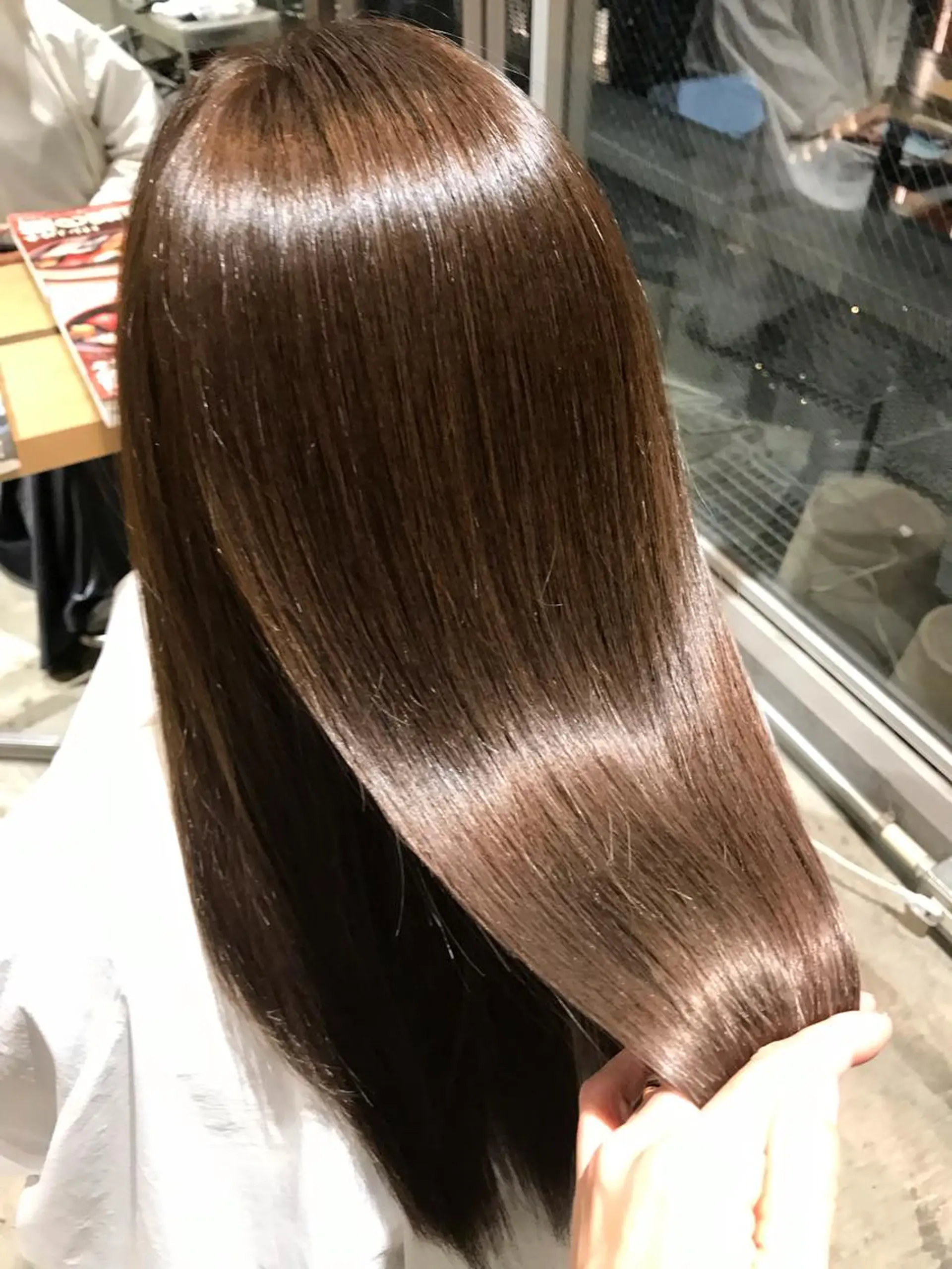 セミロング パーマ 濱岡 恭子のヘアスタイル